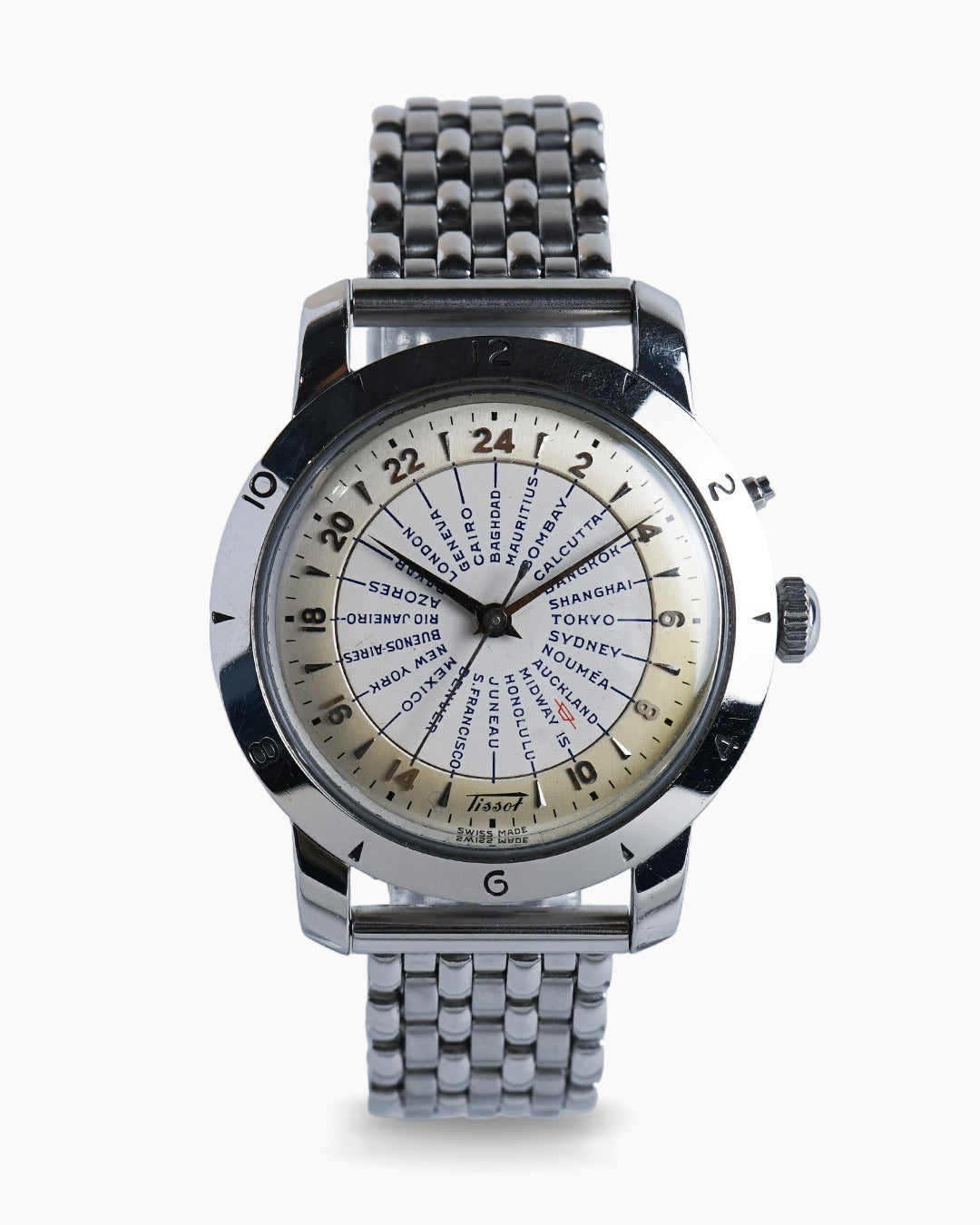 Tissot Navigator worldtimer bumper in mint condition