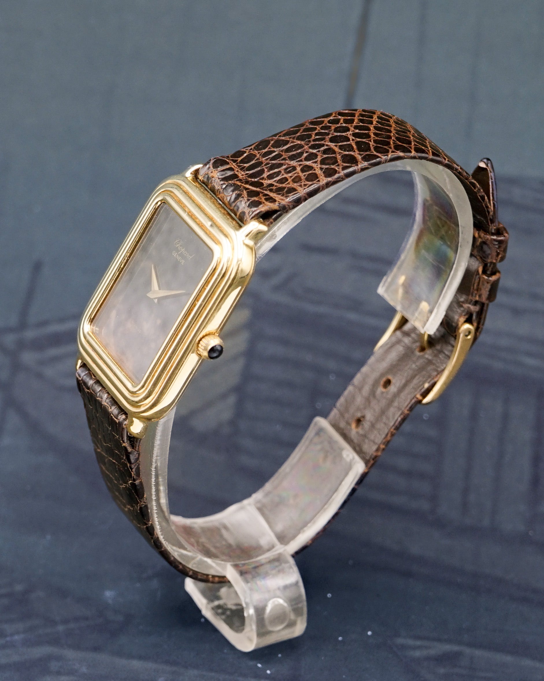 1970s Chopard dress watch ref. 2036 with rare obsidian dial
