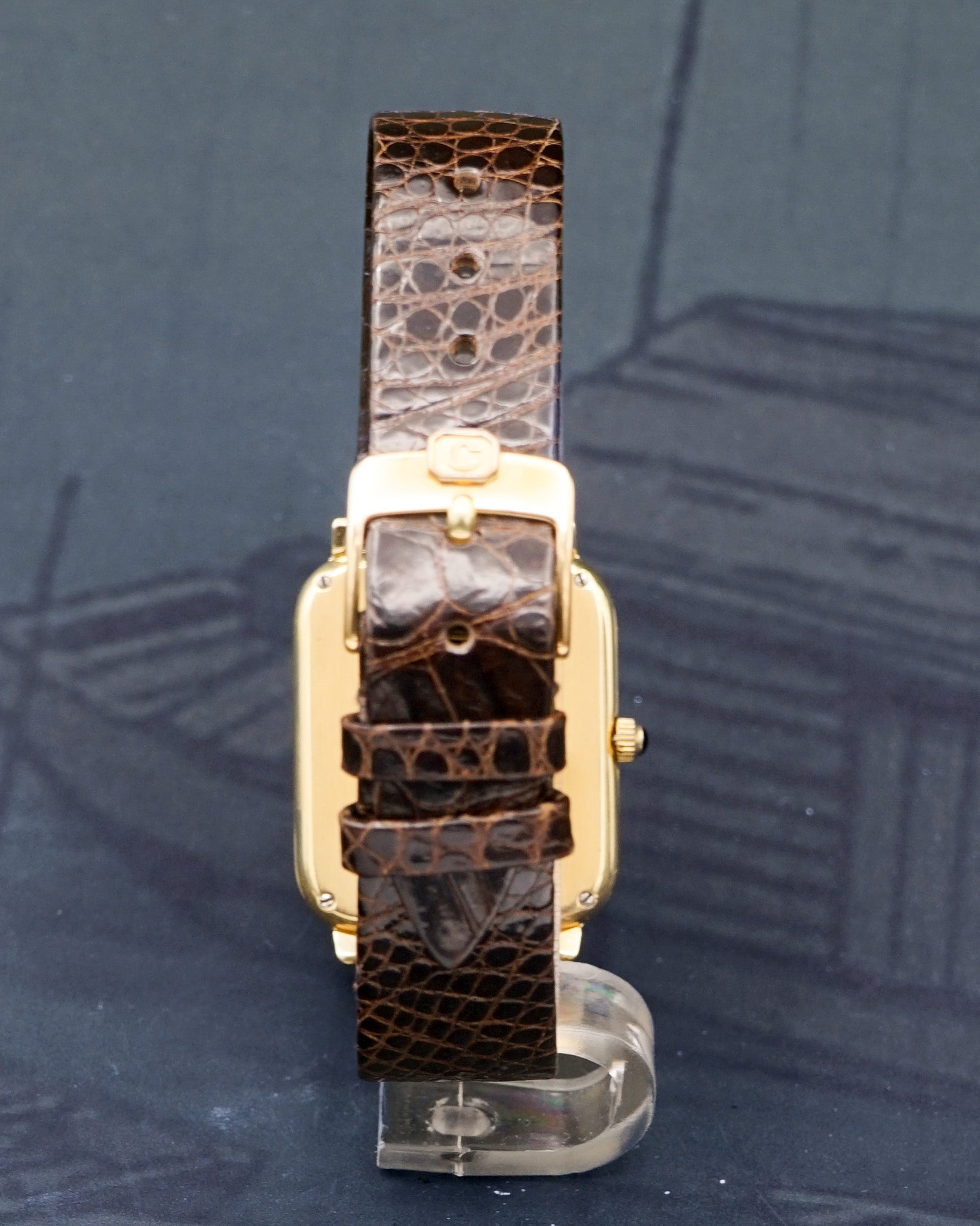 1970s Chopard dress watch ref. 2036 with rare obsidian dial