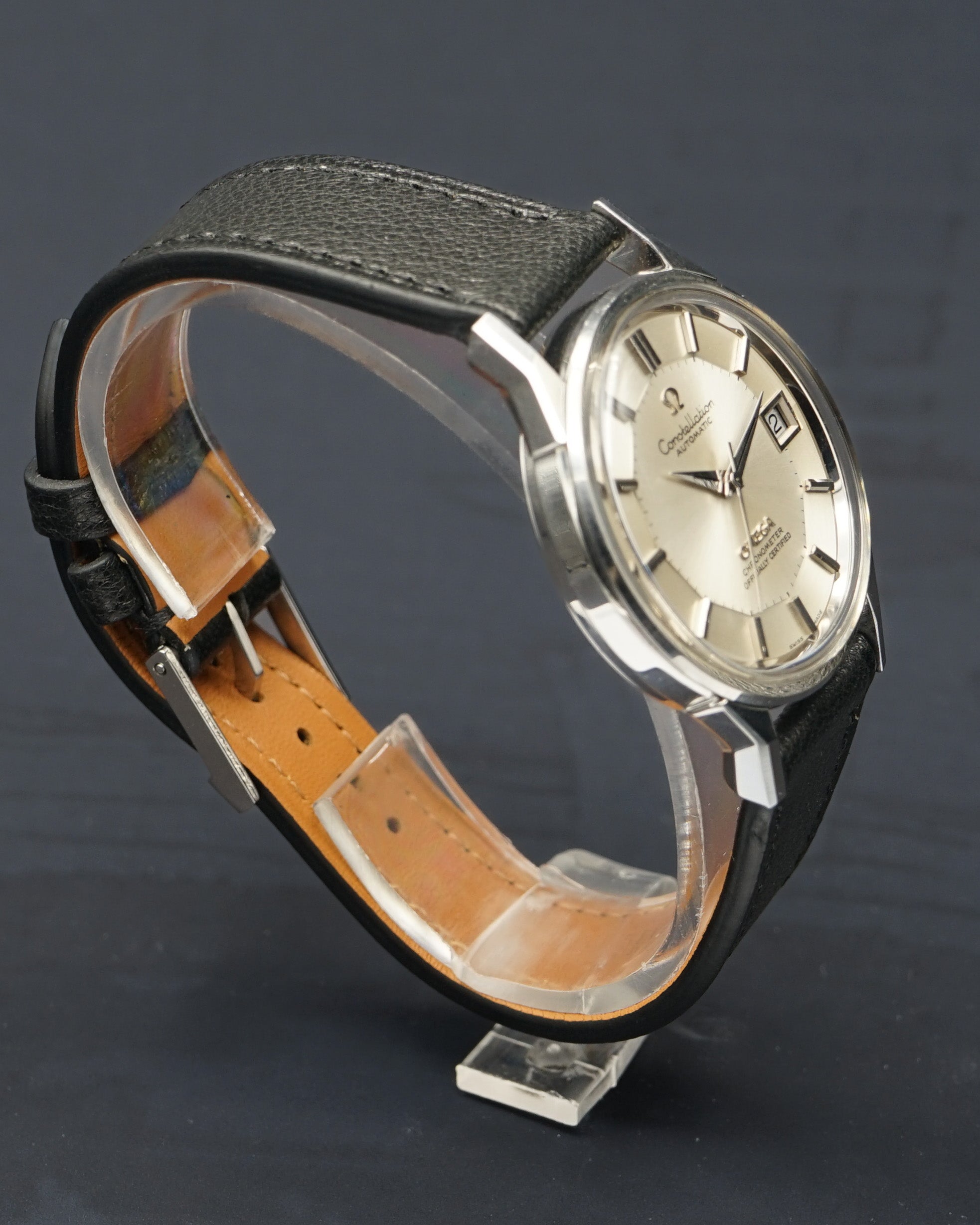 1970s Omega 168.0065 “Japanese” Constellation Pie Pan with papers
