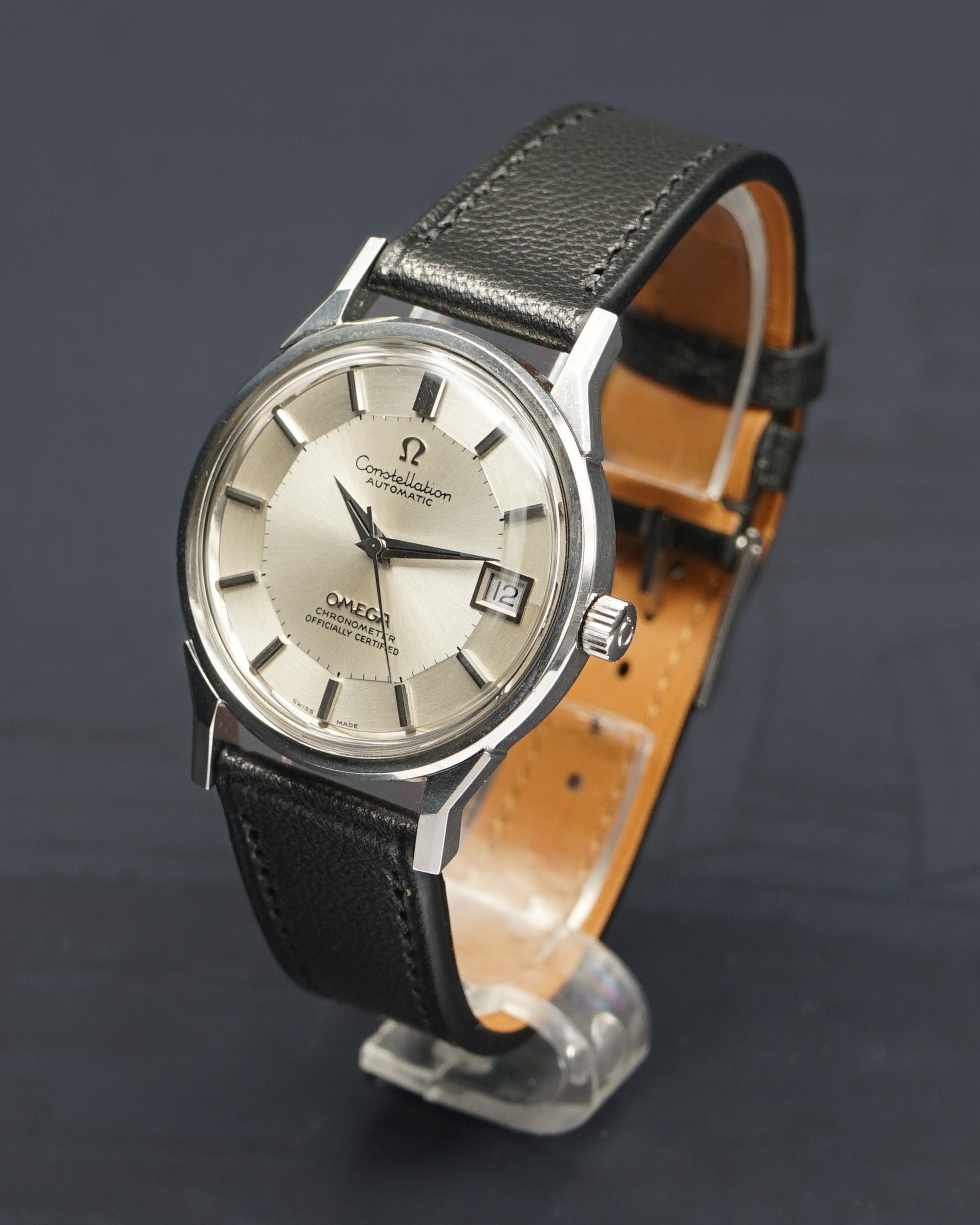 1970s Omega 168.0065 “Japanese” Constellation Pie Pan with papers