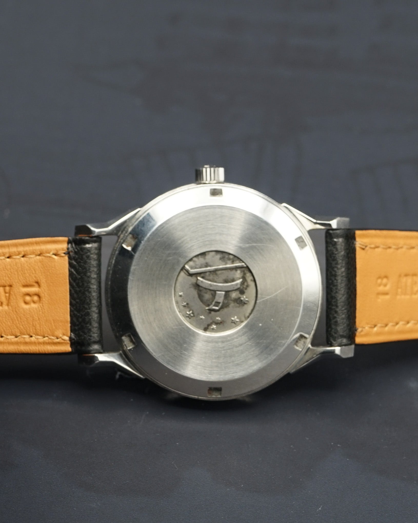 1970s Omega 168.0065 “Japanese” Constellation Pie Pan with papers