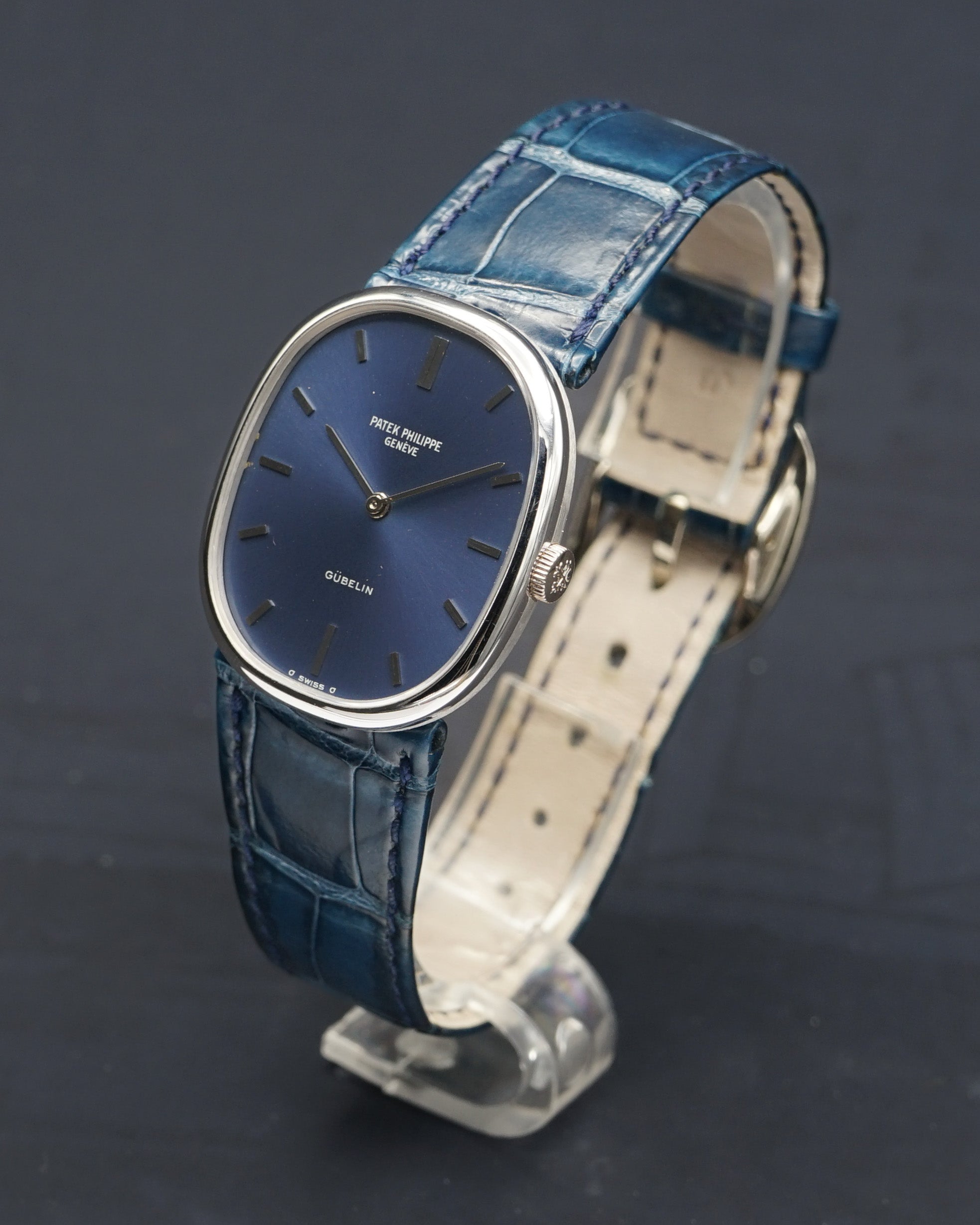 1973 Patek Philippe Ellipse in white gold retailed by Gübelin