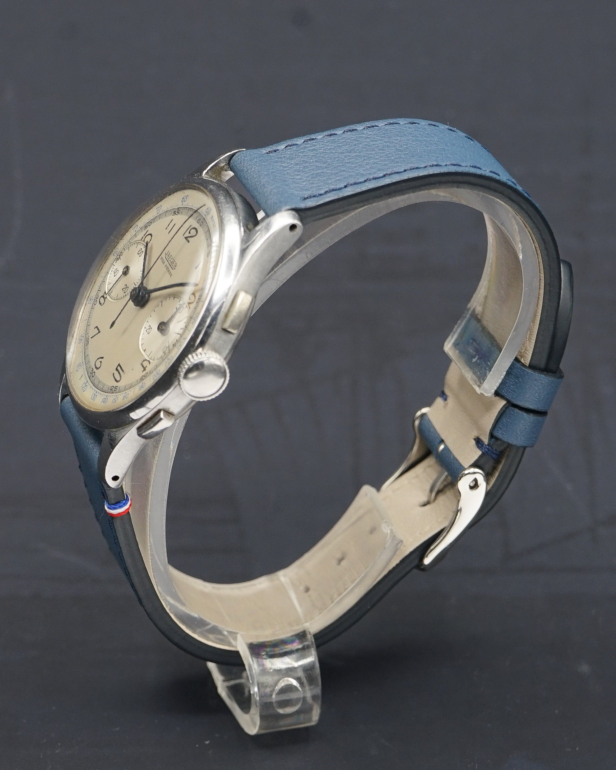1955 Jaeger steel chronograph ref. 22420 with extract
