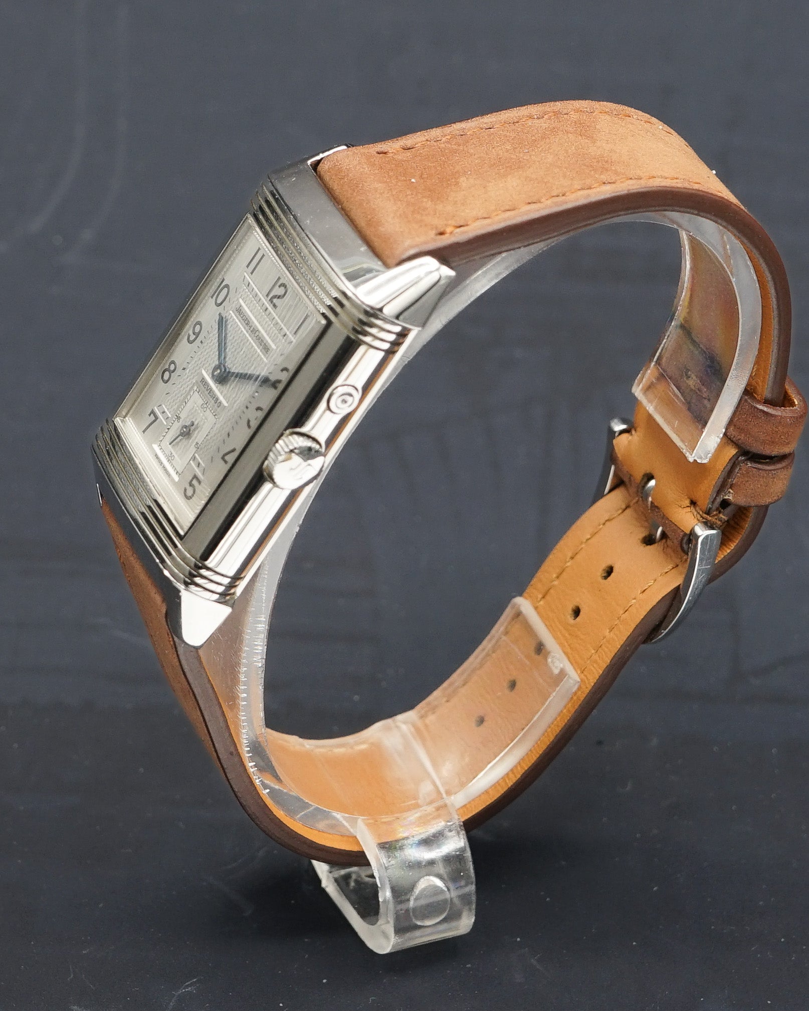 1938 Lecoultre Reverso with glossy black dial