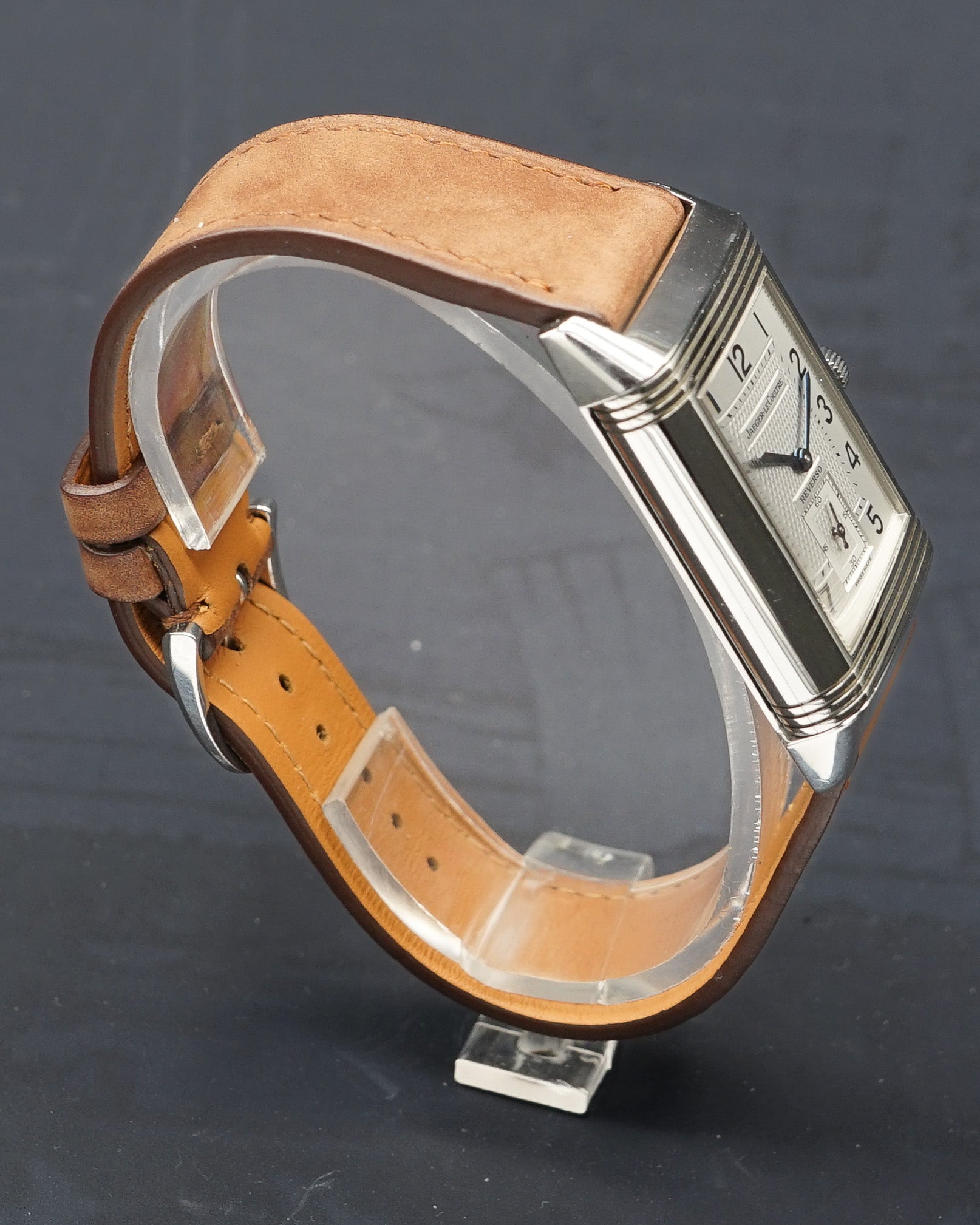 1938 Lecoultre Reverso with glossy black dial