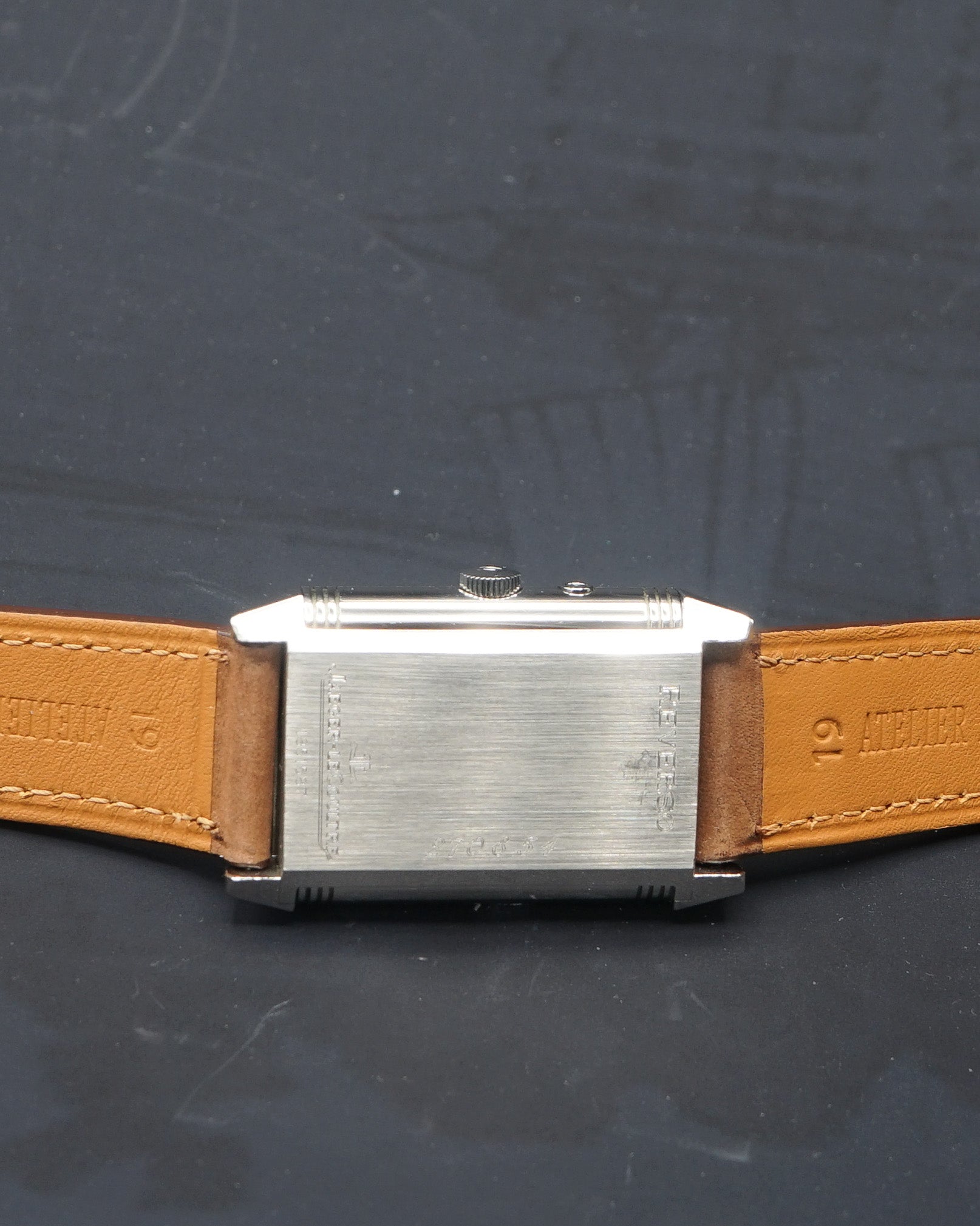 1938 Lecoultre Reverso with glossy black dial
