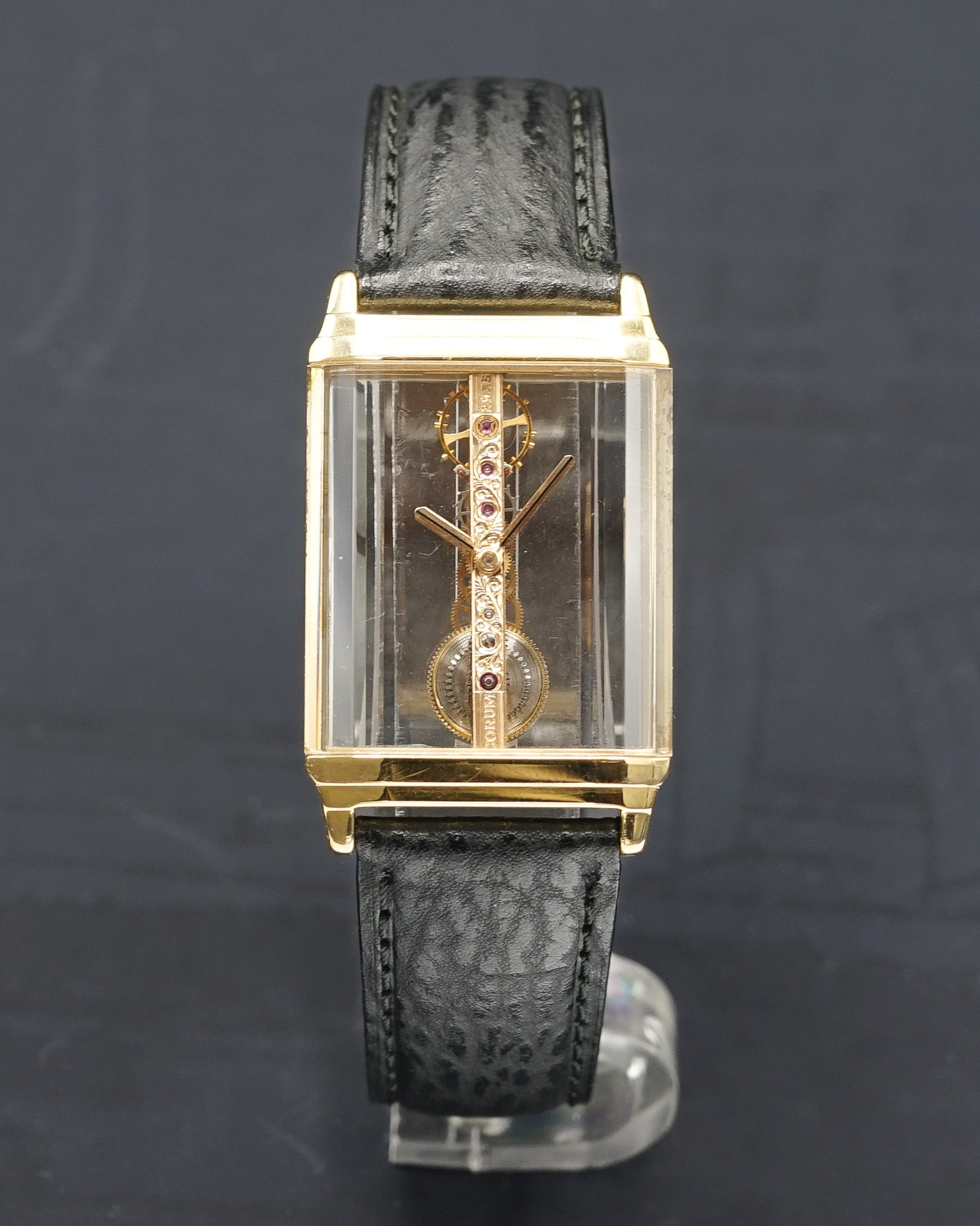 1990s Corum Golden Bridge large size in 18kt gold