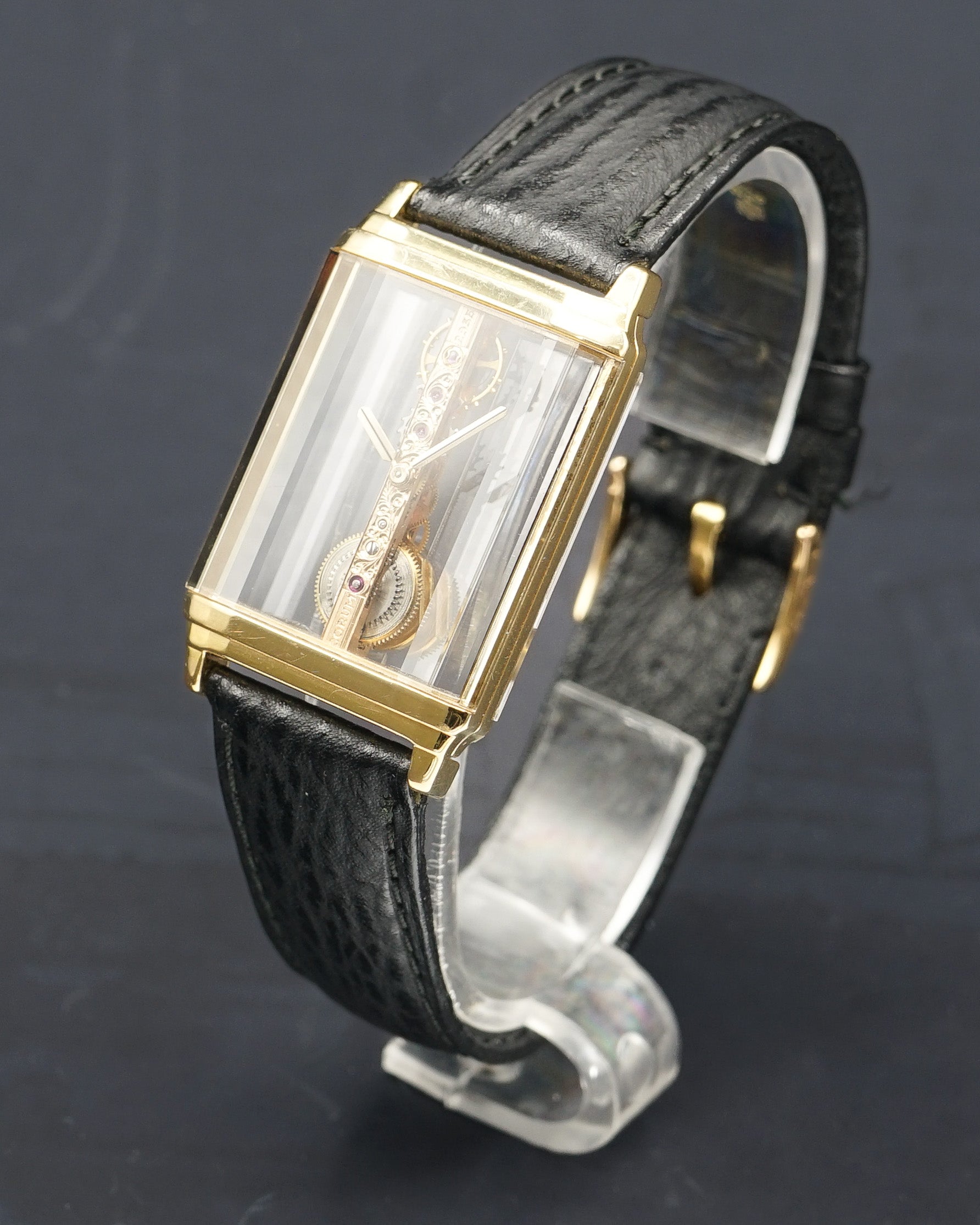 1990s Corum Golden Bridge large size in 18kt gold