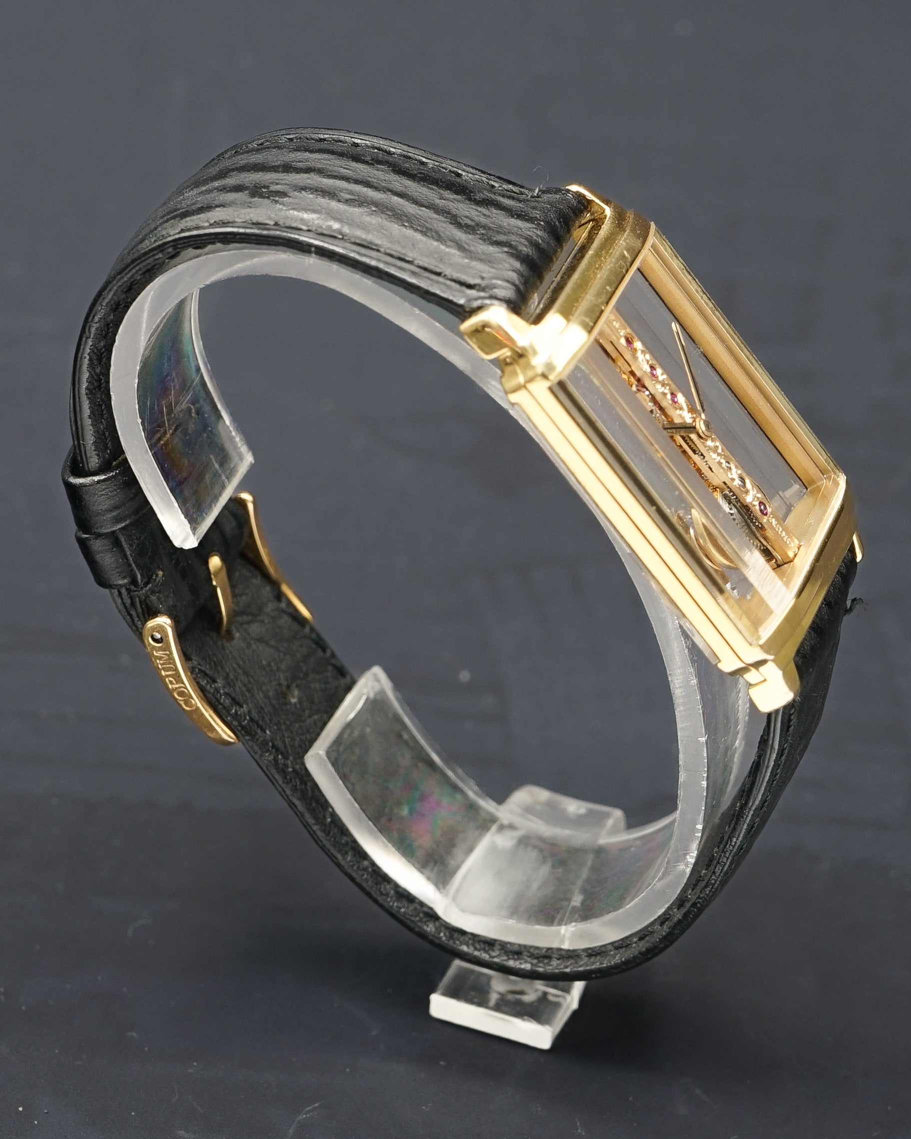 1990s Corum Golden Bridge large size in 18kt gold