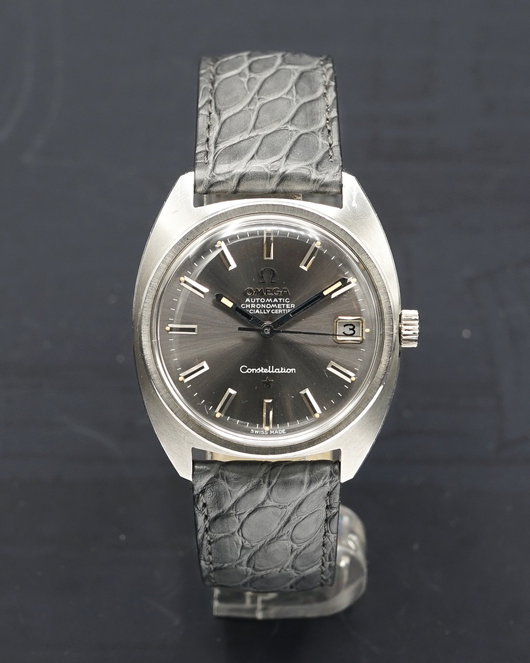 1970s Omega 168.017 “C-Case” Constellation grey dial