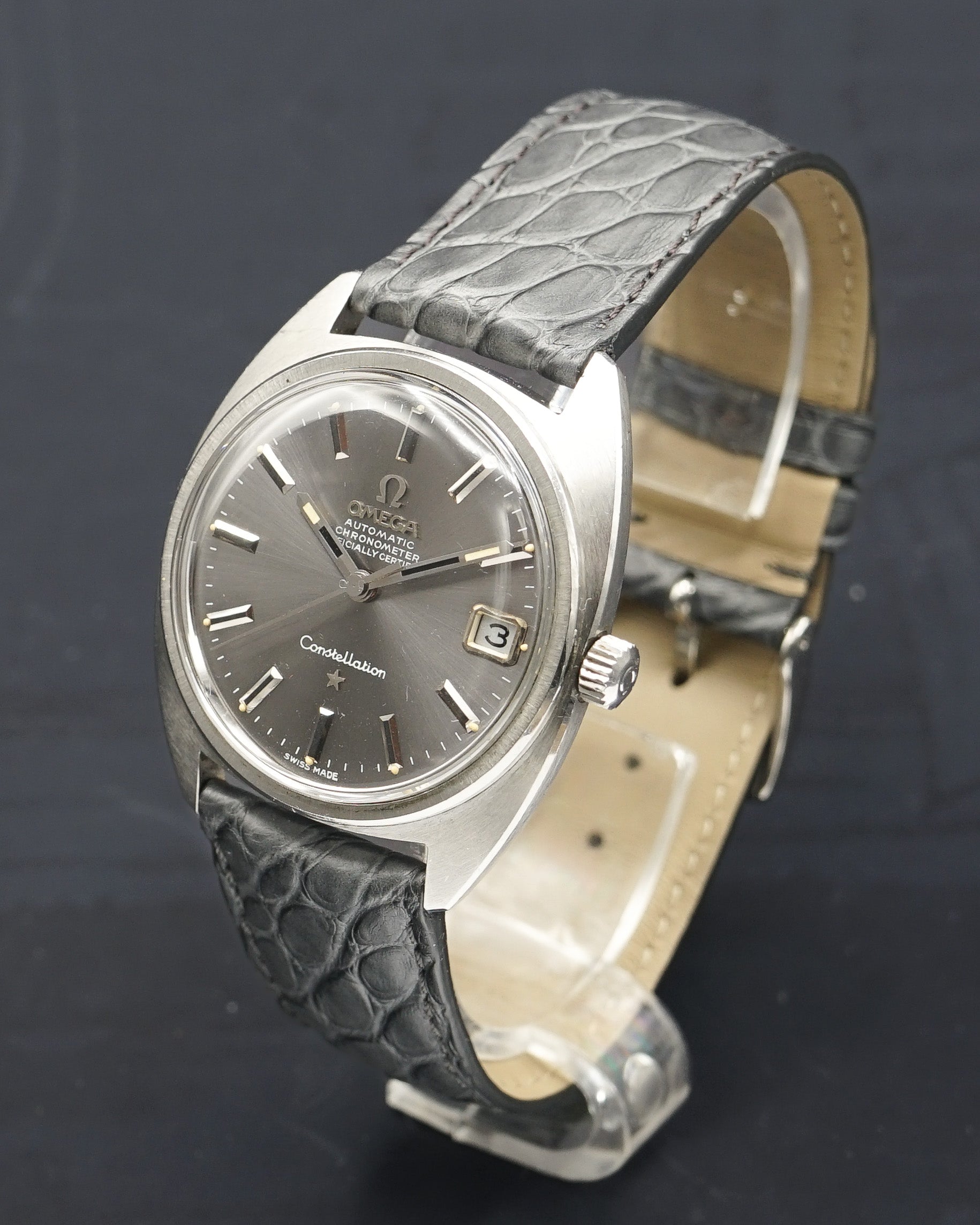 1970s Omega 168.017 “C-Case” Constellation grey dial