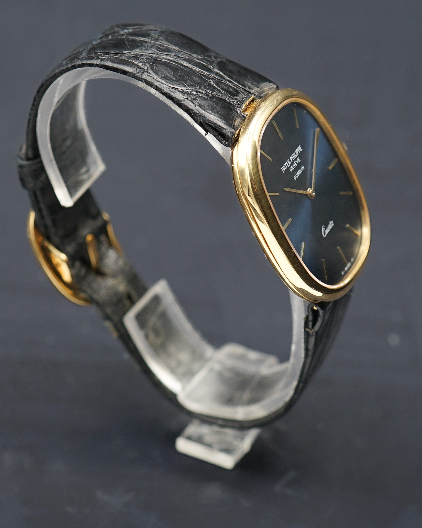 1980s Patek Philippe Golden Ellipse ref. 3838/1 "Jumbo" Gübelin