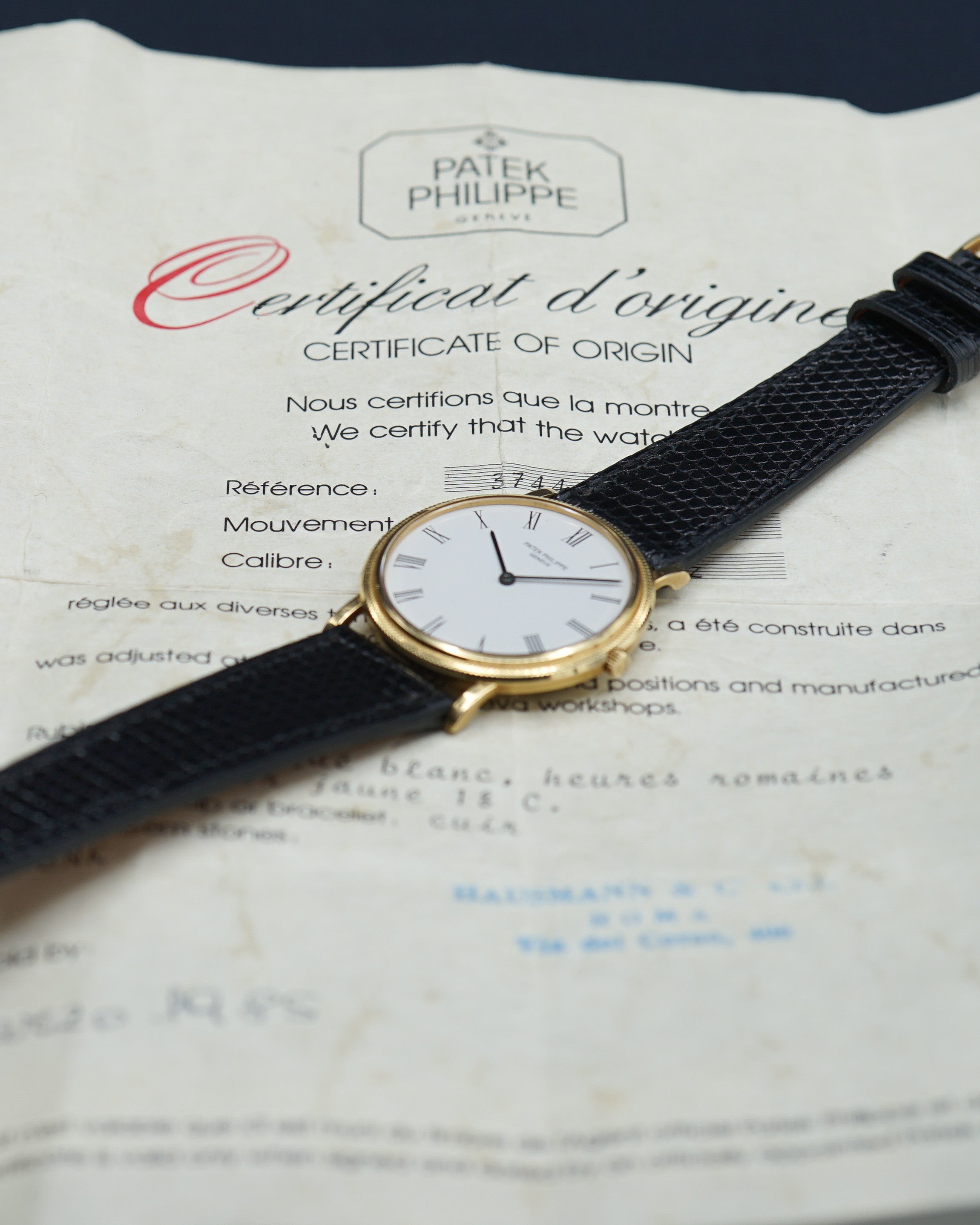 1980 Patek Philippe Calatrava "Clous de Paris" ref. 3744 with original papers