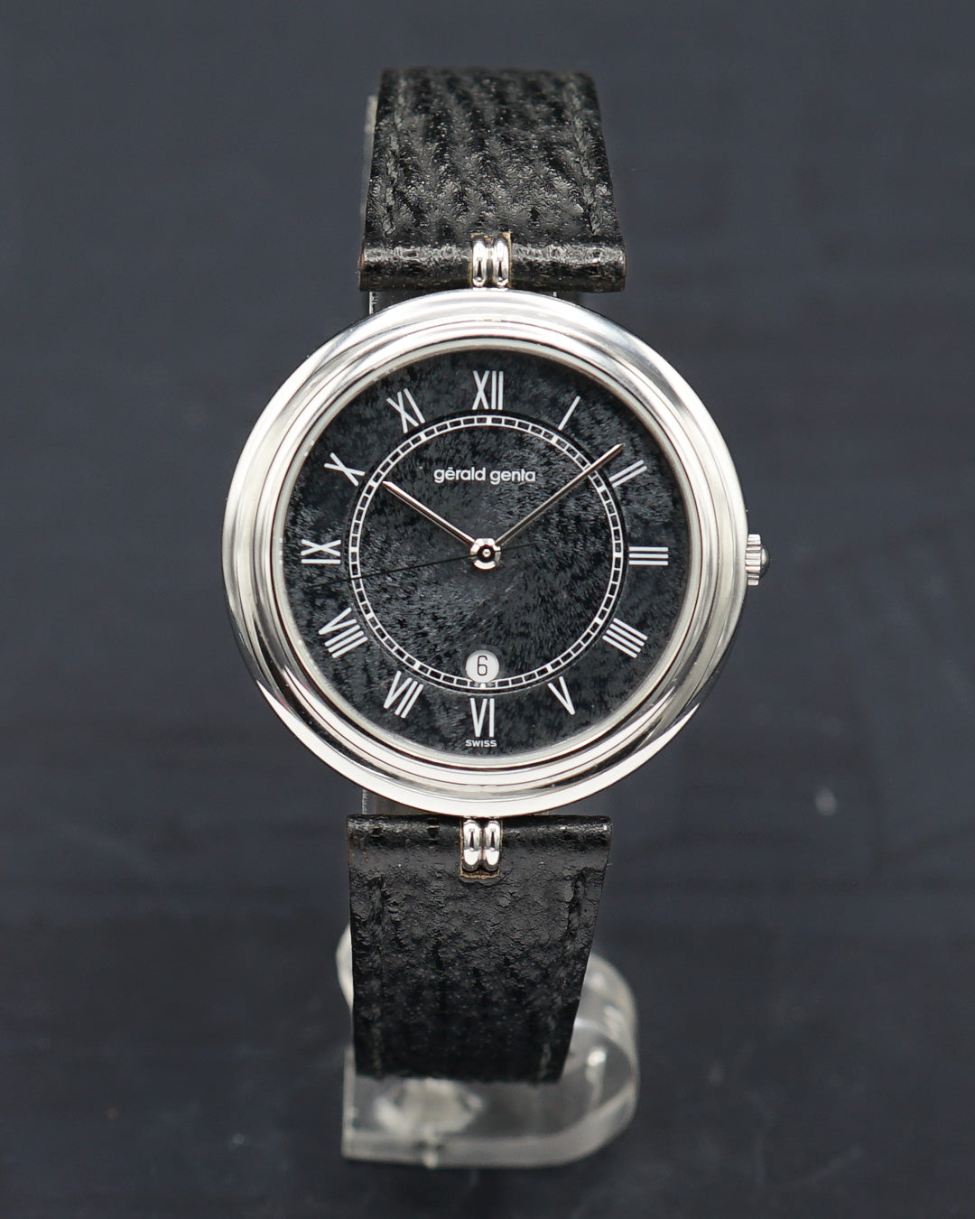 1990s Gerald Genta G.3132 rare textured grey dial
