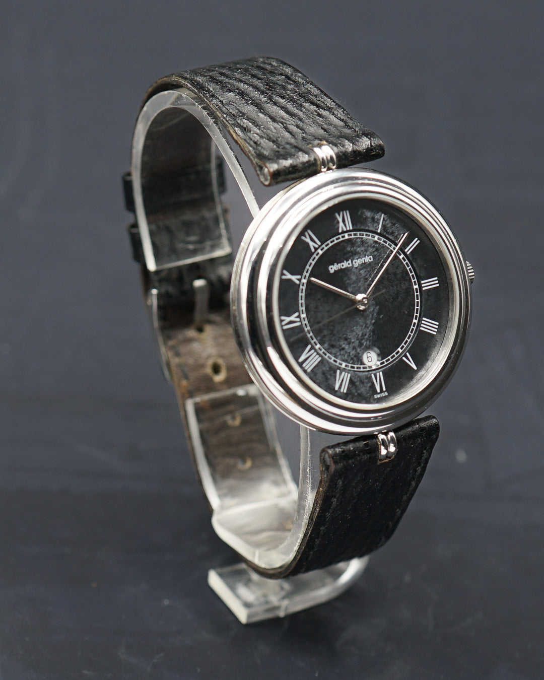 1990s Gerald Genta G.3132 rare textured grey dial