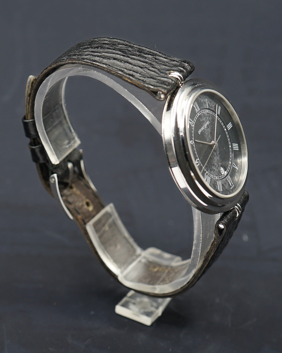 1990s Gerald Genta G.3132 rare textured grey dial