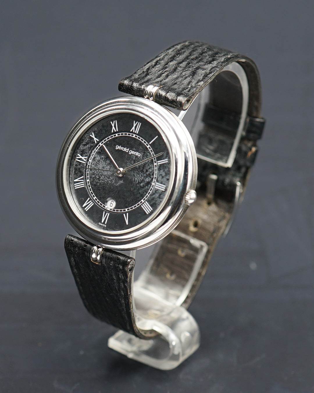 1990s Gerald Genta G.3132 rare textured grey dial