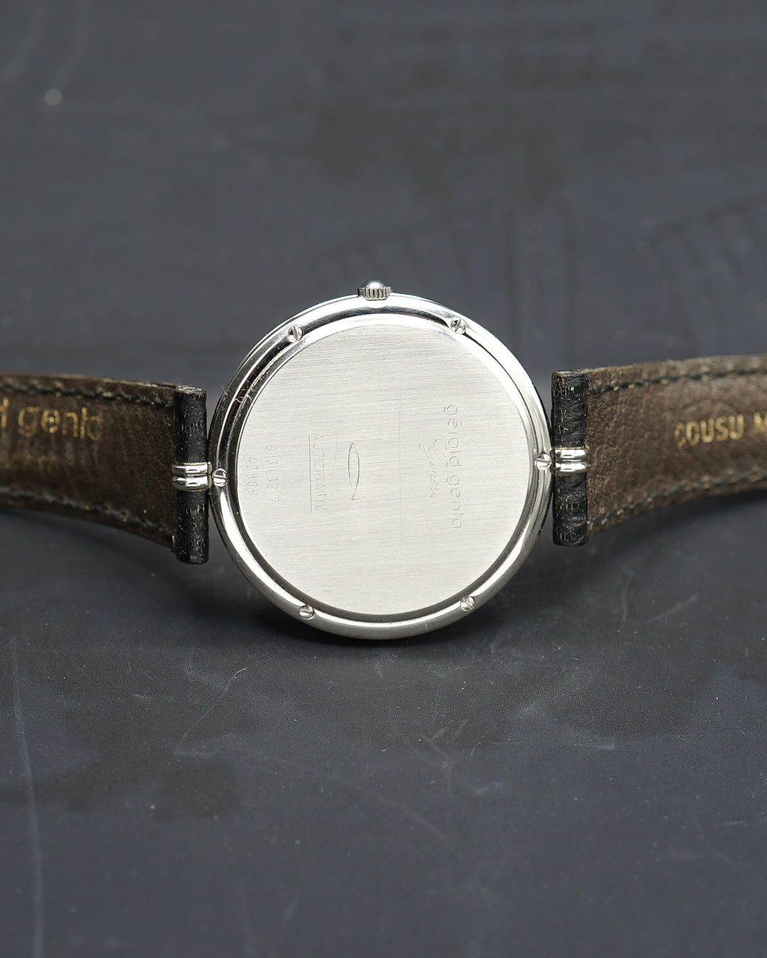 1990s Gerald Genta G.3132 rare textured grey dial