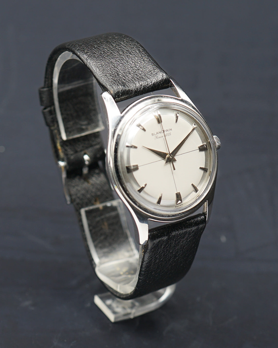 1950s Blancpain dress watch in stainless steel with 2-tone dial