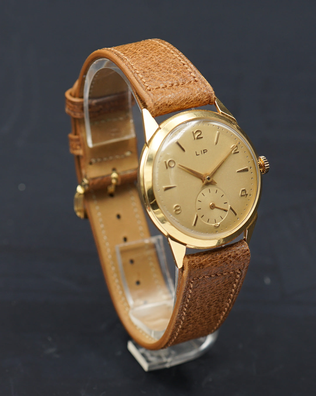 1950s Lip dress watch in 18 karat yellow gold
