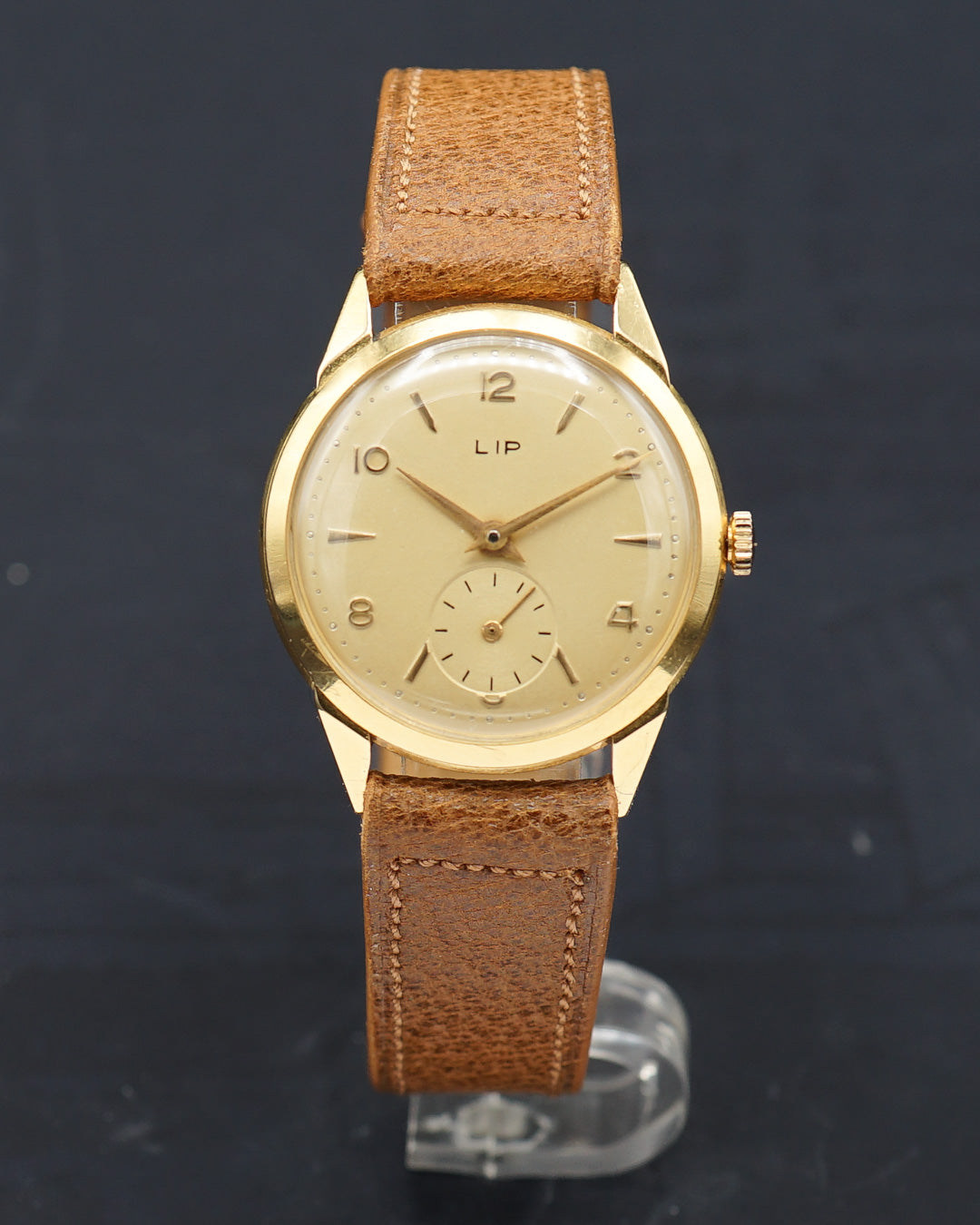 1950s Lip dress watch in 18 karat yellow gold
