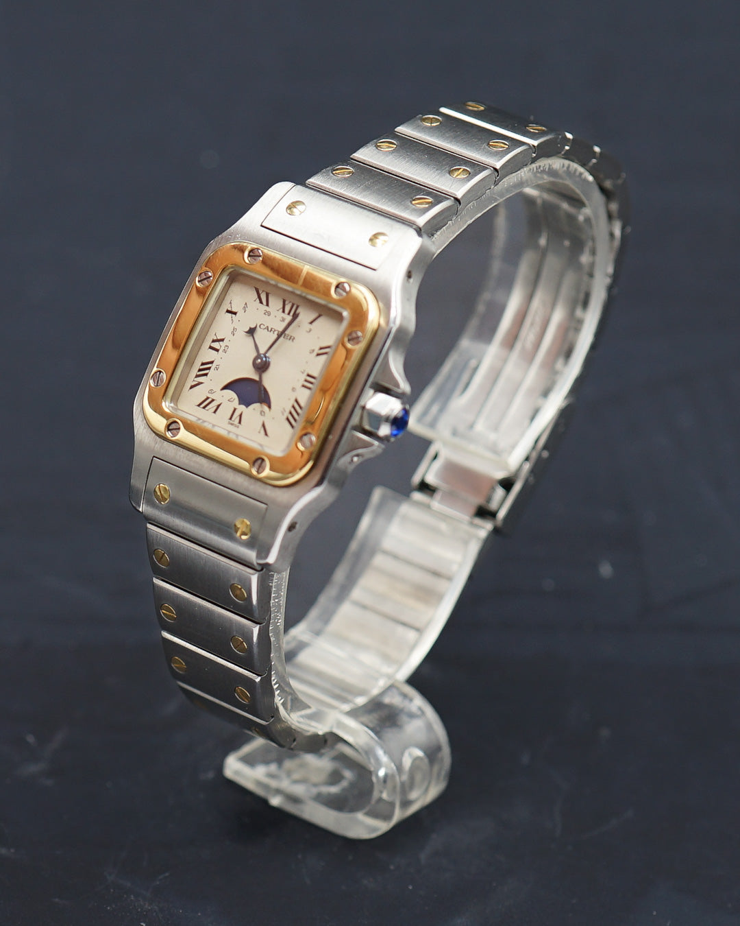 1990s Cartier Santos Galbée moonphase ref. 119902