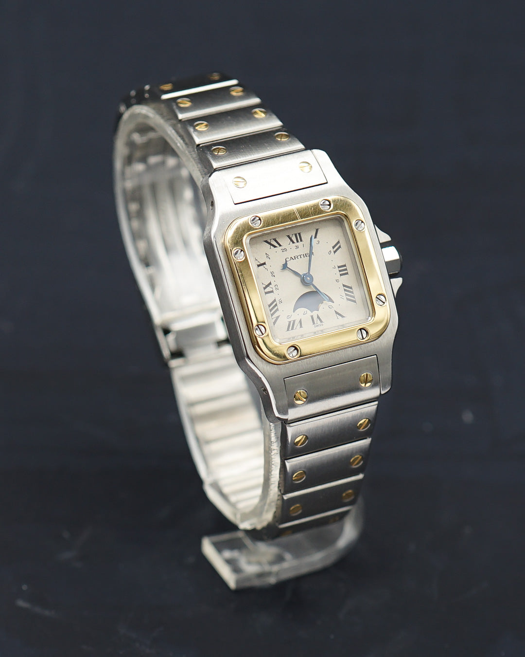 1990s Cartier Santos Galbée moonphase ref. 119902