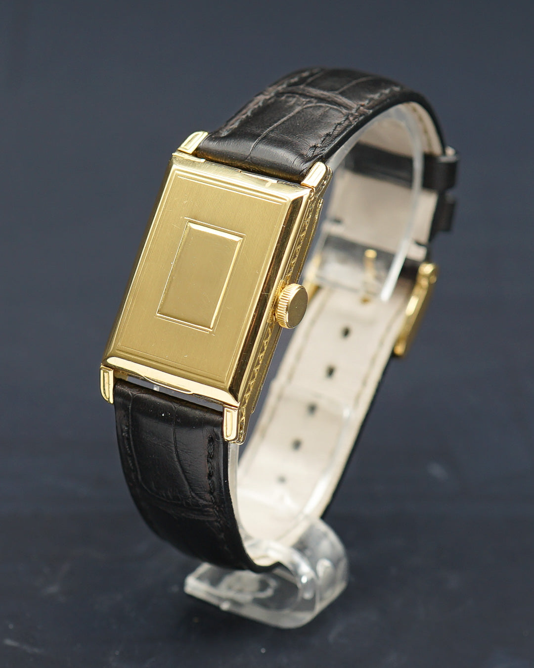 1929 Longines ultra rare Hunter style watch in 18kt yellow gold