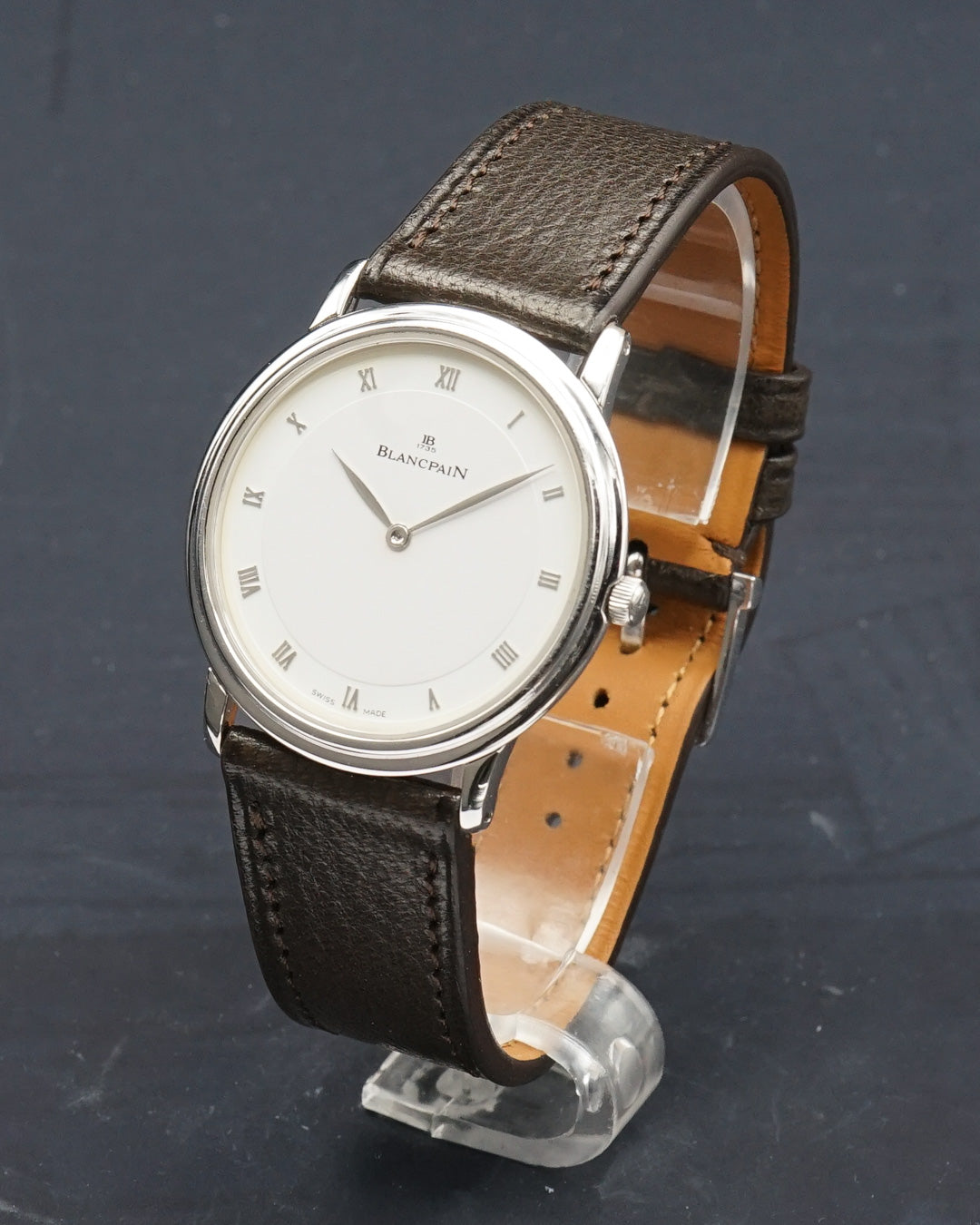 1990s Blancpain Villeret ultra thin in Platinum