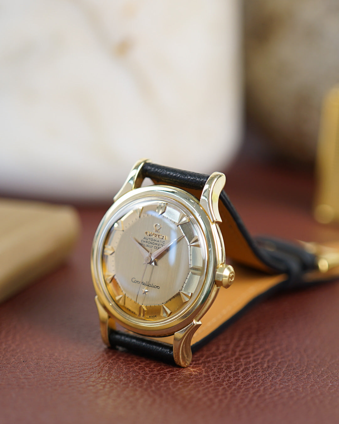 1950s Omega Constellation ref. 2852 in 18kt yellow gold
