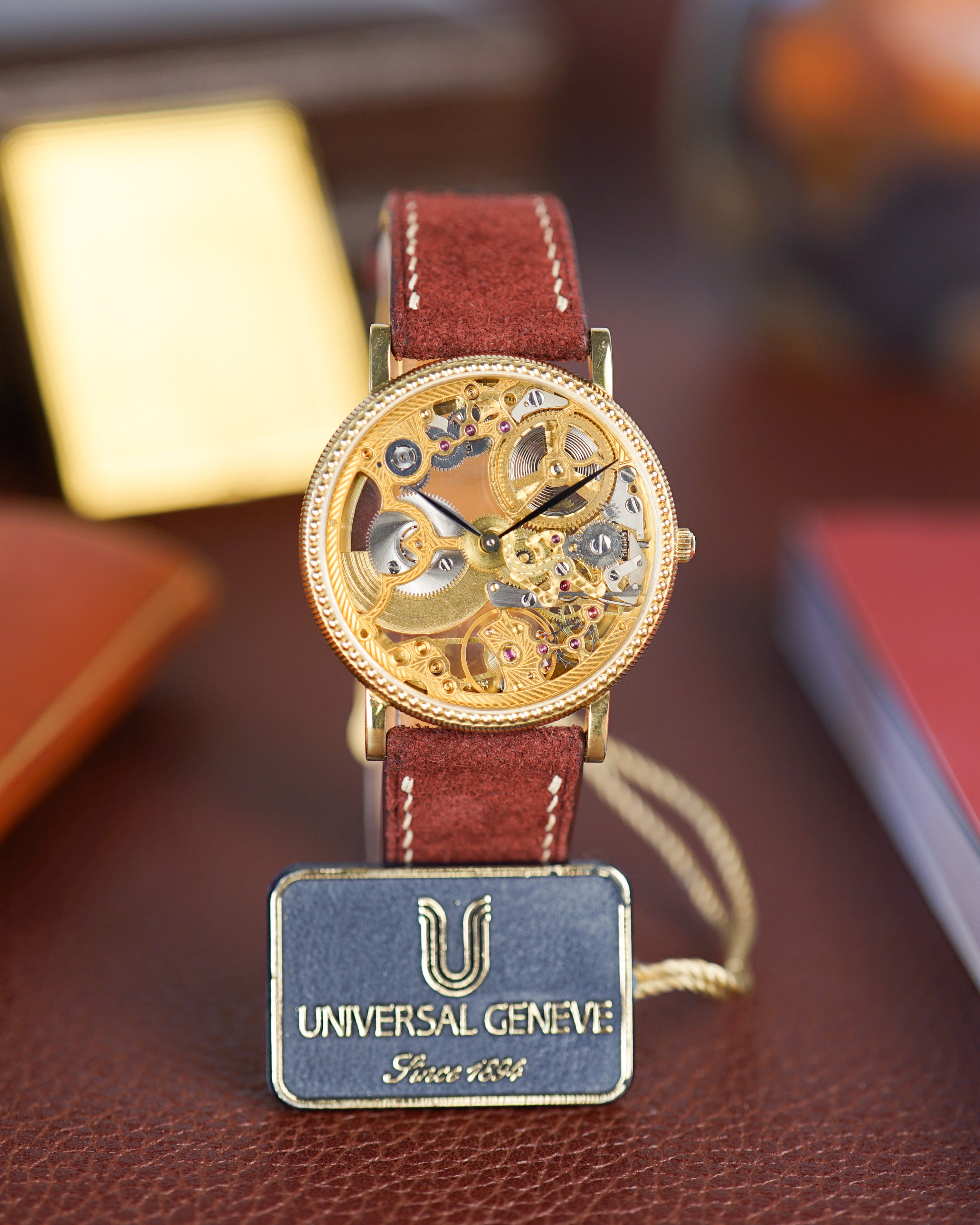 2003 Universal Genève Skeleton watch Full Set