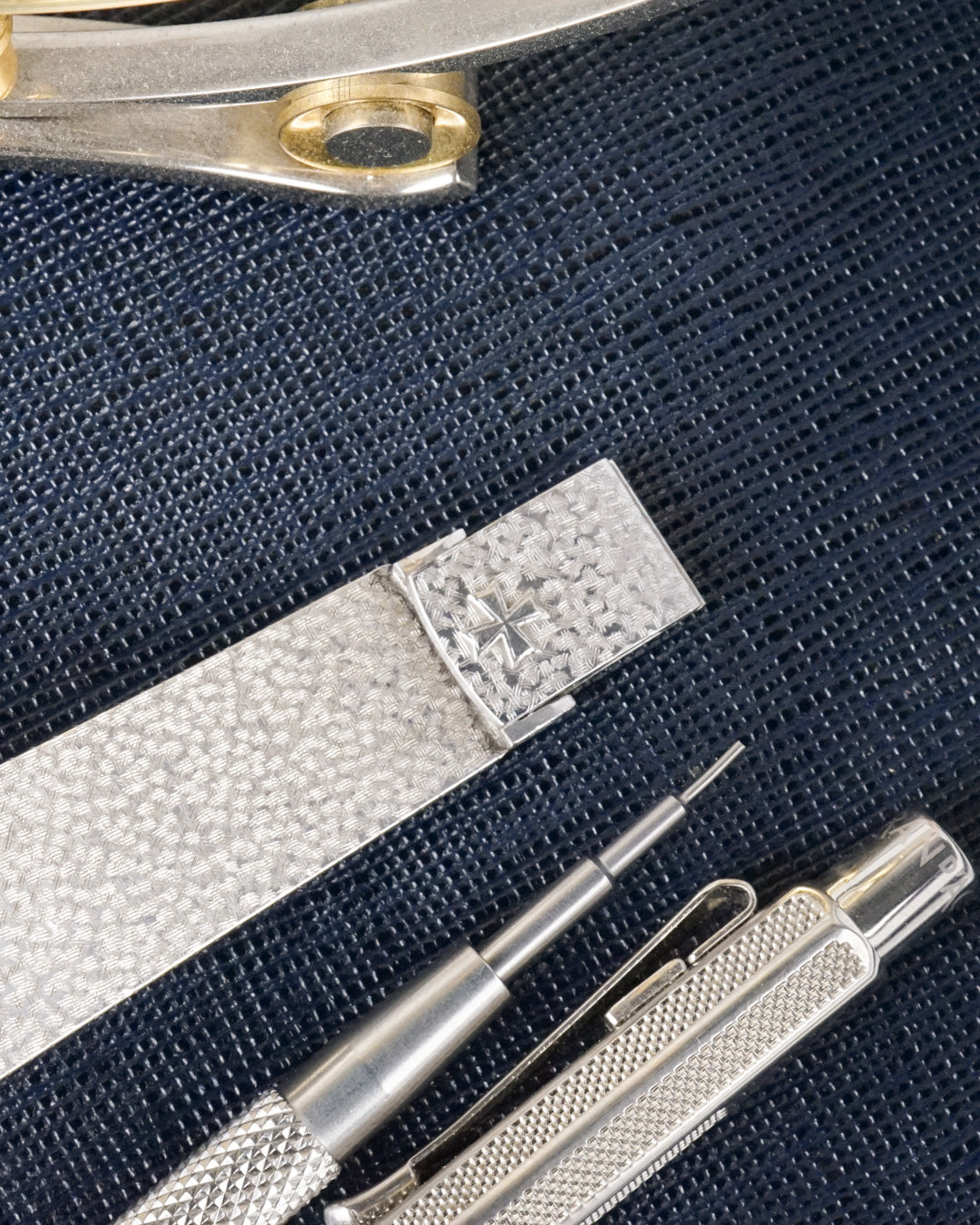 1970s Vacheron Constantin ref. 7813 in white gold with hammered finish
