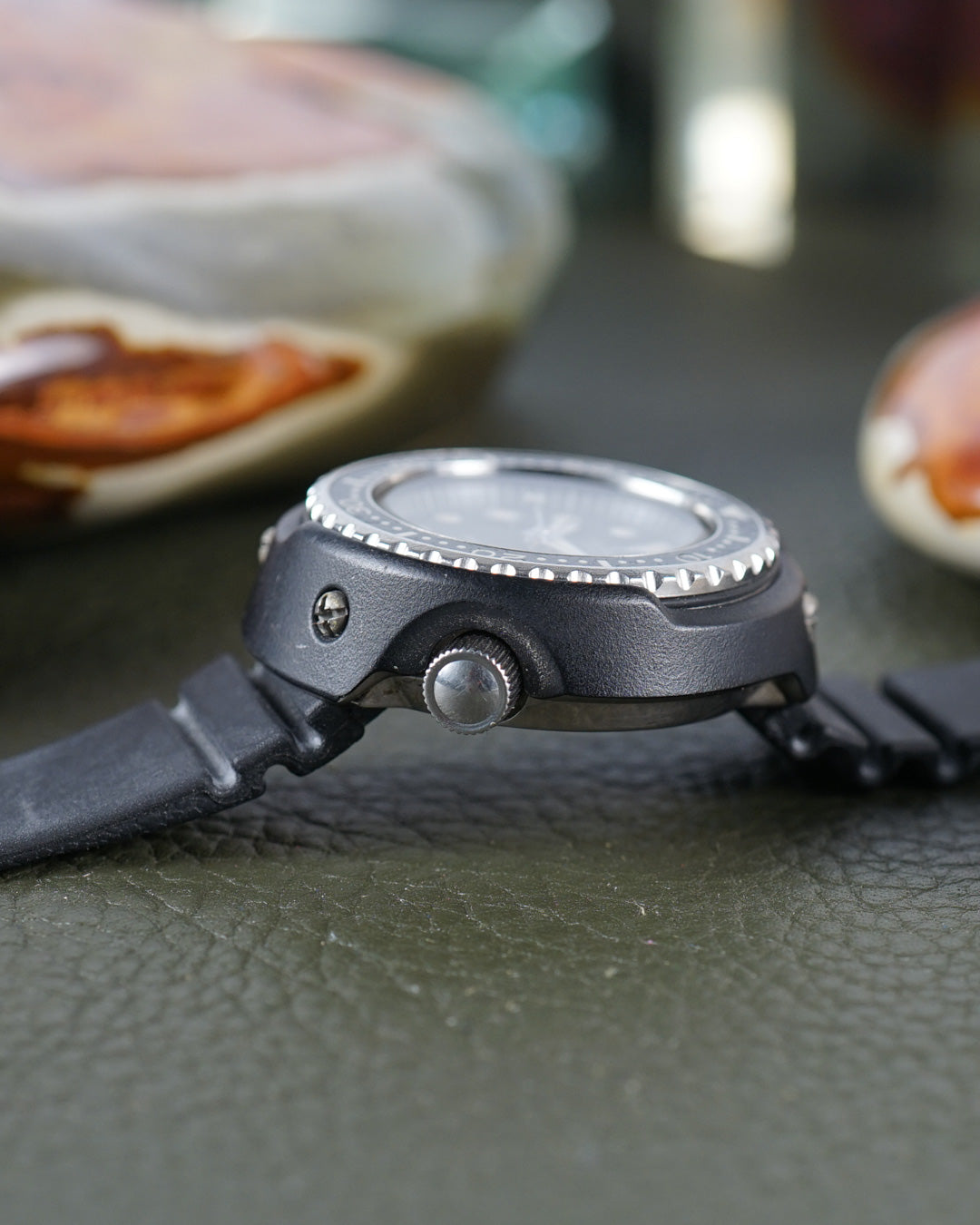 1975s Seiko "Grandfather Tuna" ref.6159-7010 with its original rubber strap