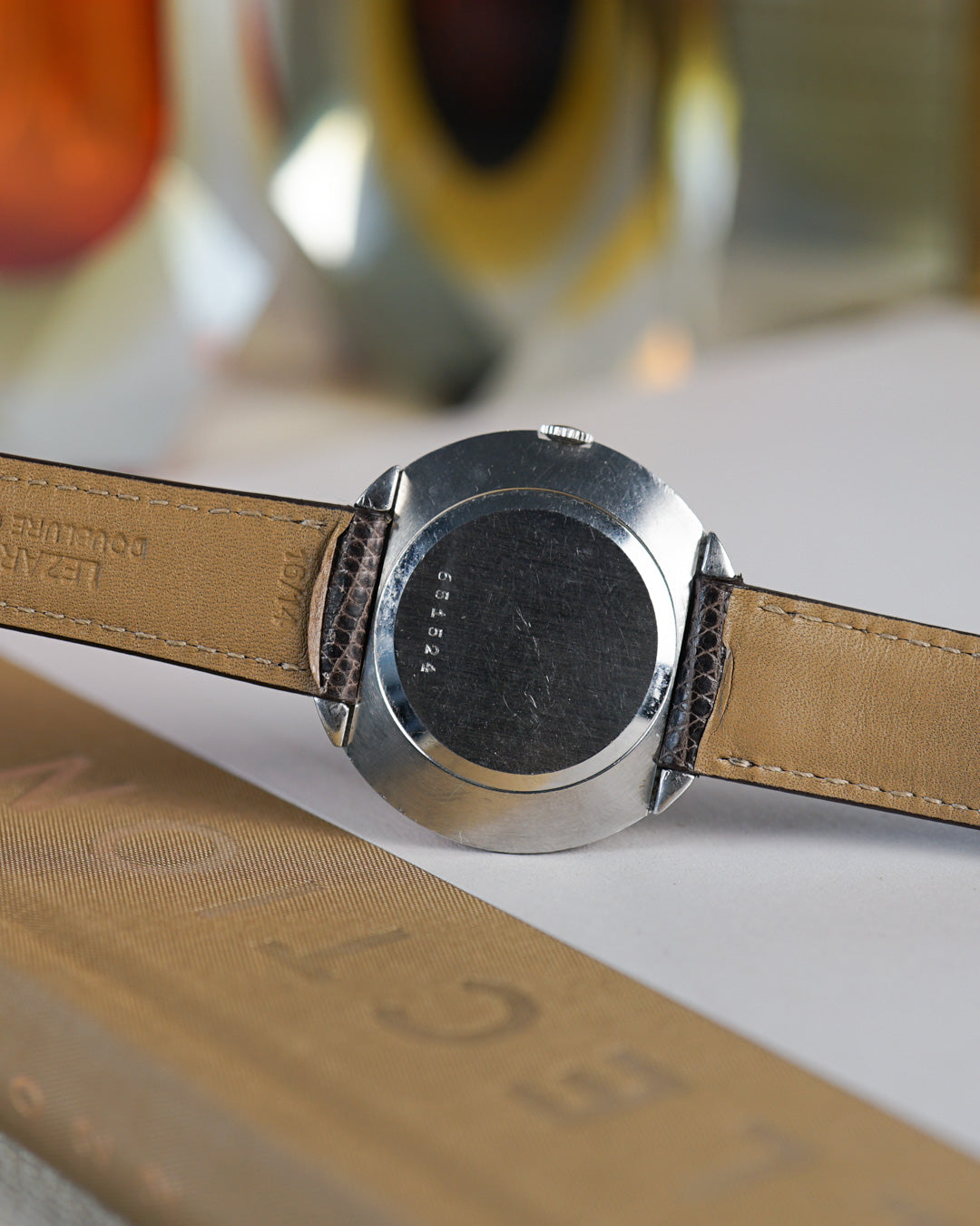 1950s Jaeger-Lecoultre Mystery in a disco volante steel case