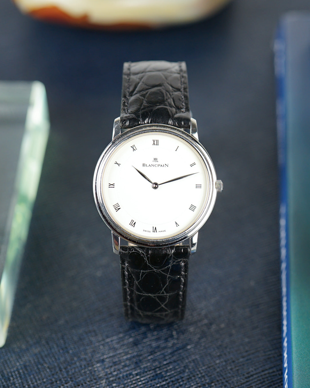 1990s Blancpain Villeret ultra thin in Platinum