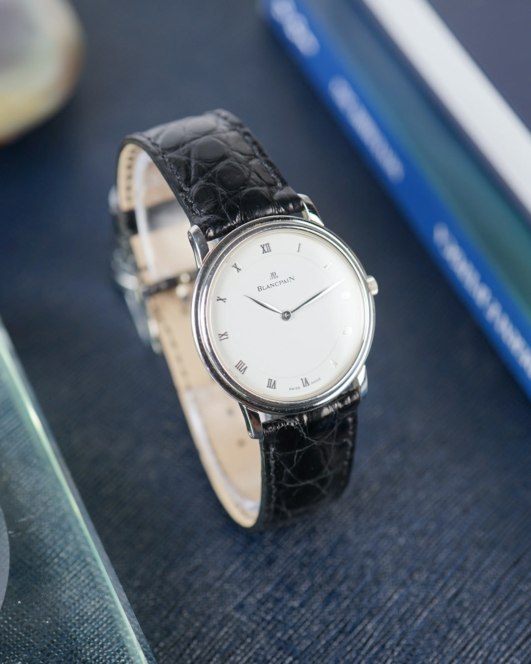 1990s Blancpain Villeret ultra thin in Platinum