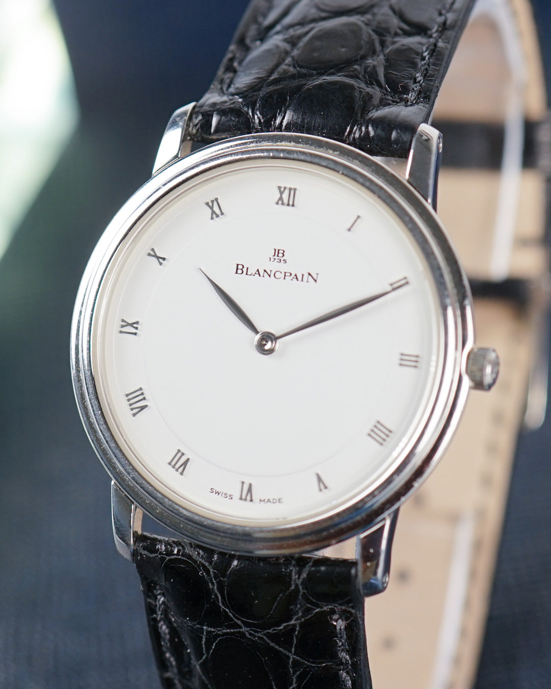 1990s Blancpain Villeret ultra thin in Platinum