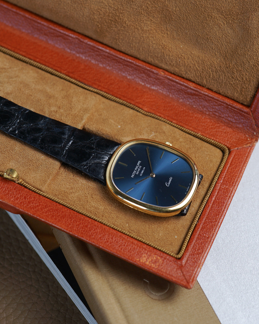 1980s Patek Philippe Golden Ellipse ref. 3838 "Jumbo" Gübelin