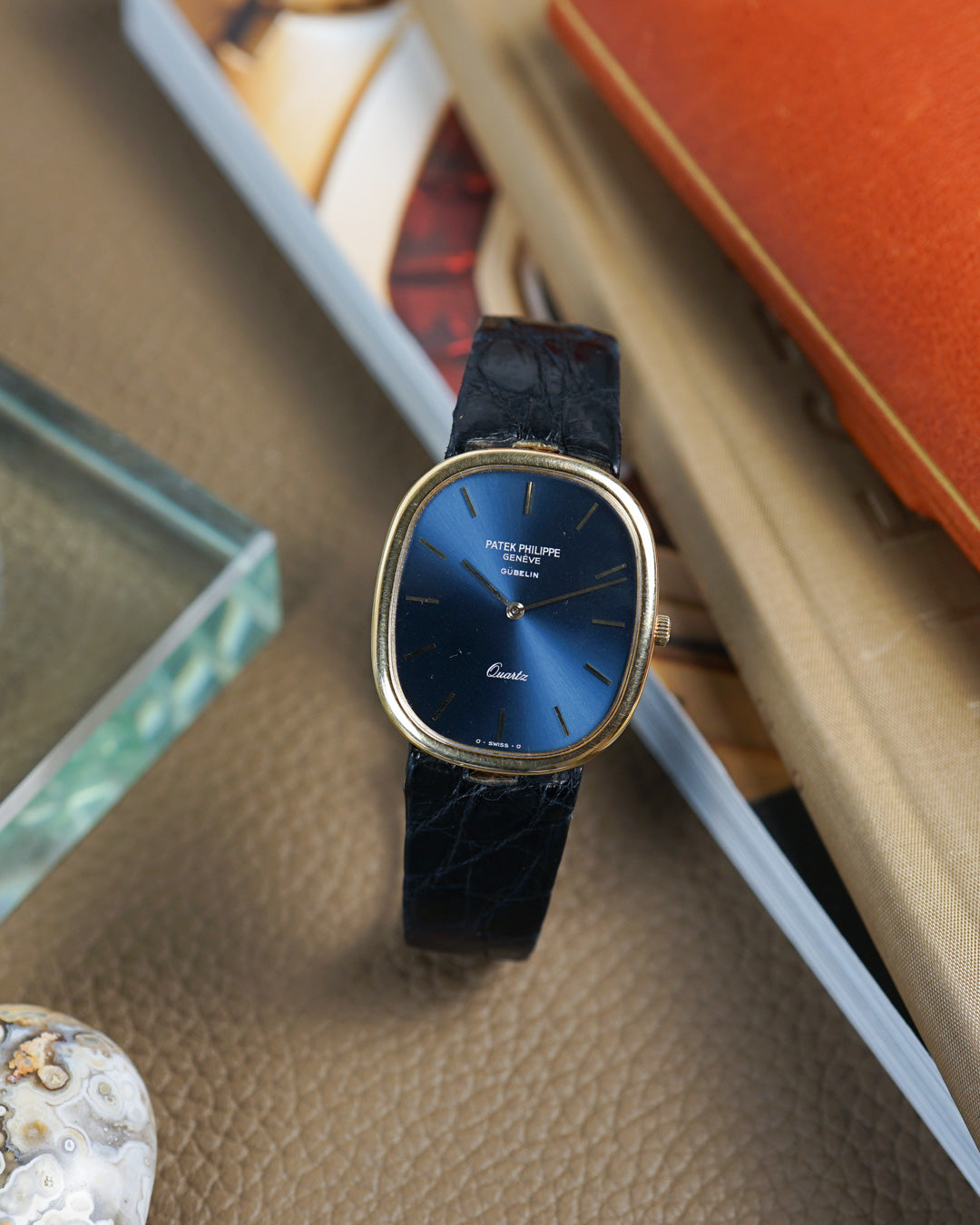 1980s Patek Philippe Golden Ellipse ref. 3838 "Jumbo" Gübelin