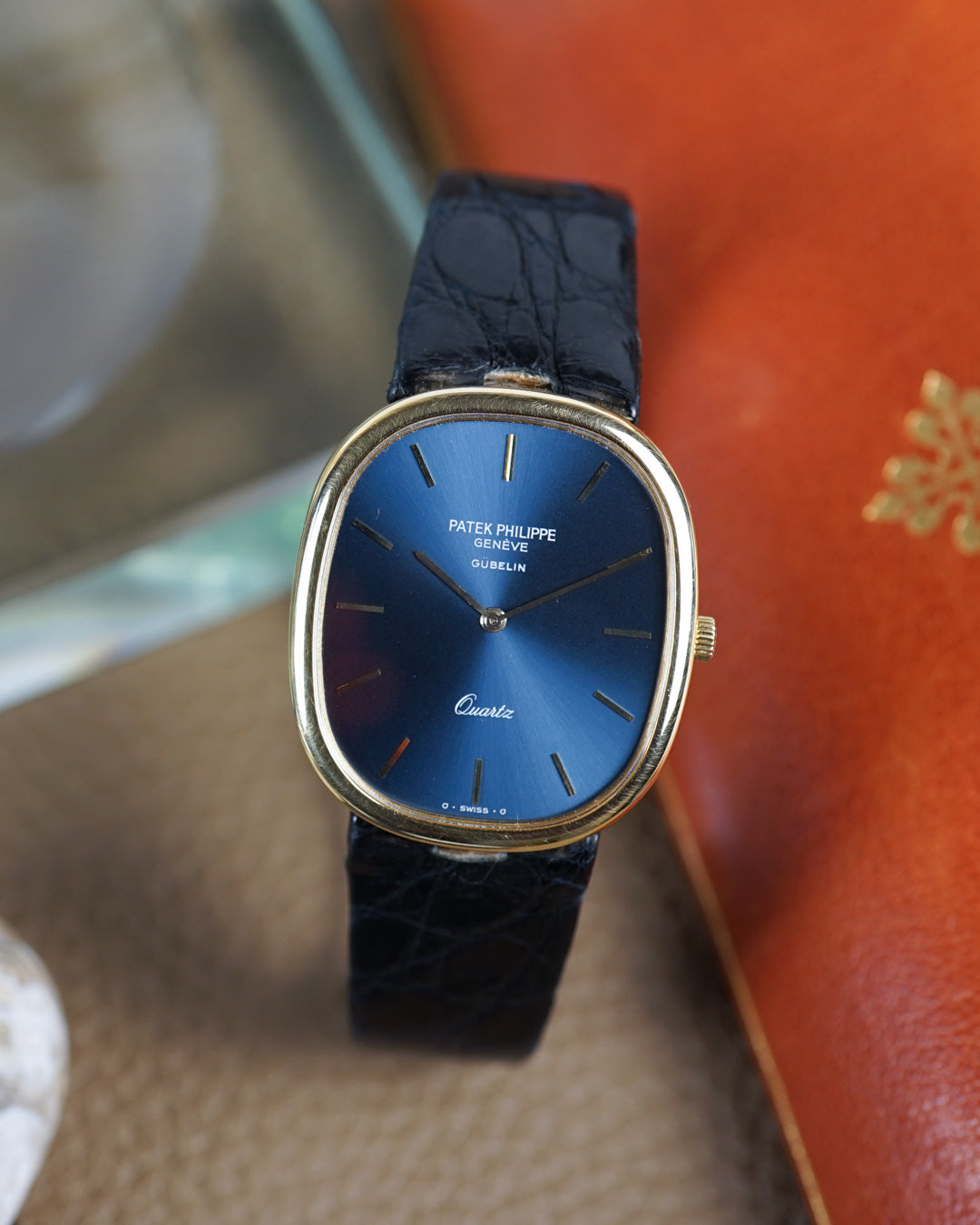 1980s Patek Philippe Golden Ellipse ref. 3838 "Jumbo" Gübelin