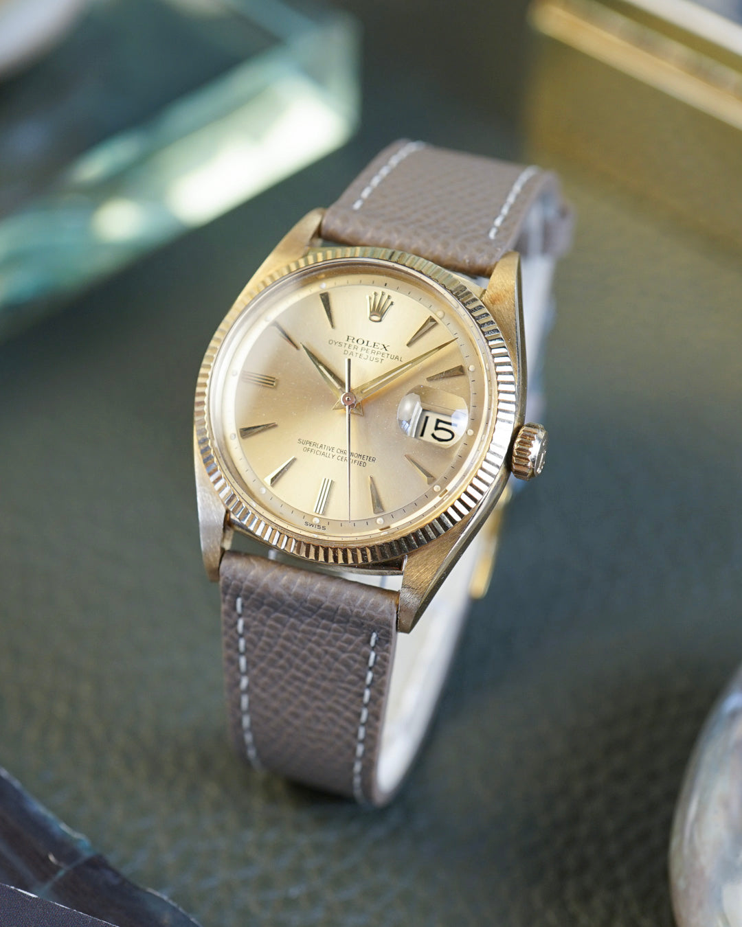 Rolex Datejust reference 6605 in Yellow Gold