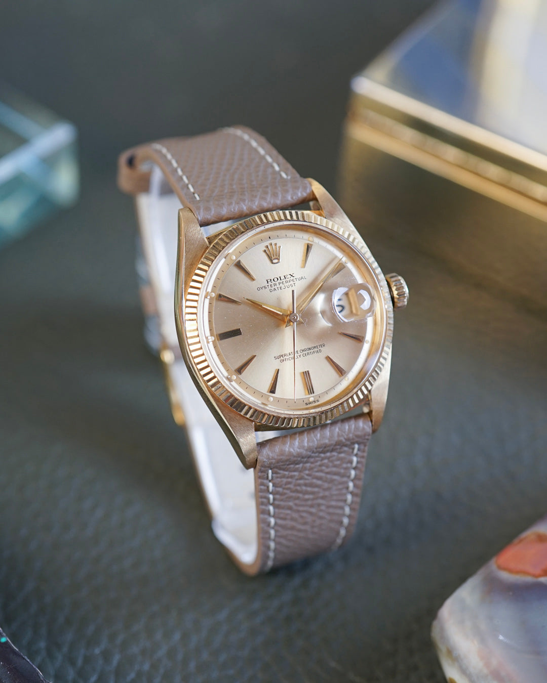 Rolex Datejust reference 6605 in Yellow Gold