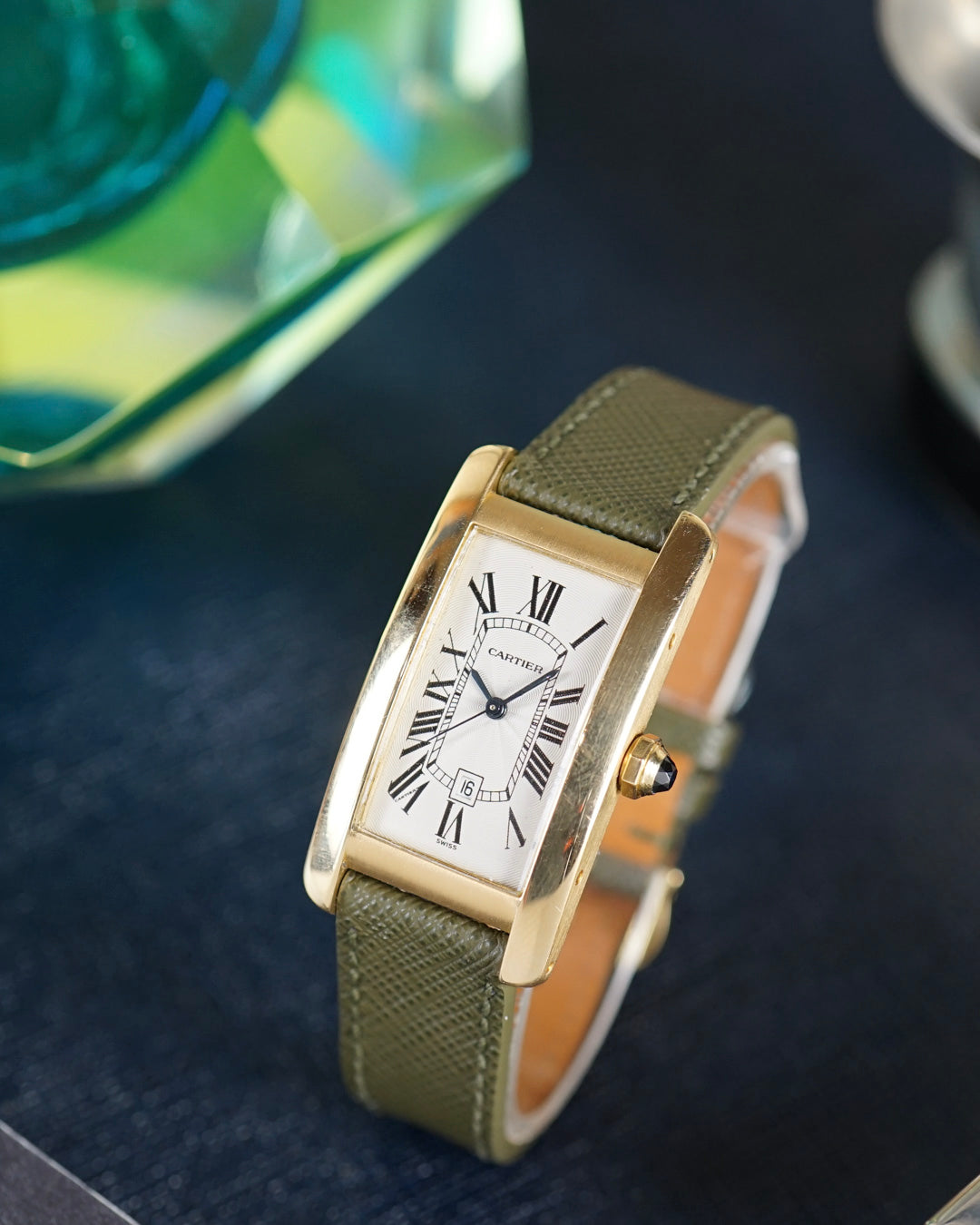 Cartier Tank Americaine ref. 1725 with box & certificate