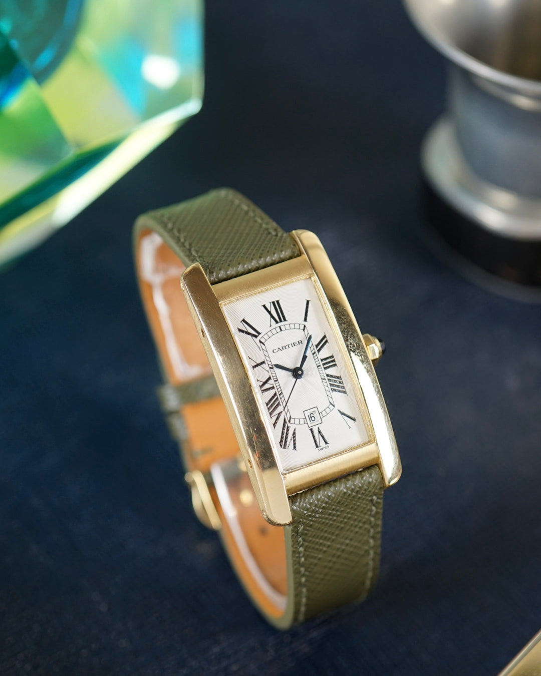 Cartier Tank Americaine ref. 1725 with box & certificate