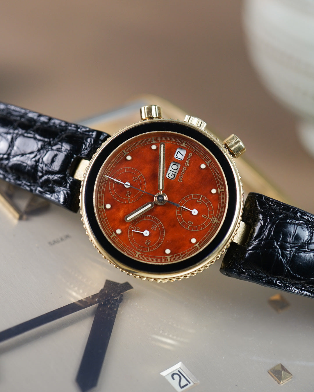 Gerald Genta Safari Gefica YG ref. G2989 7