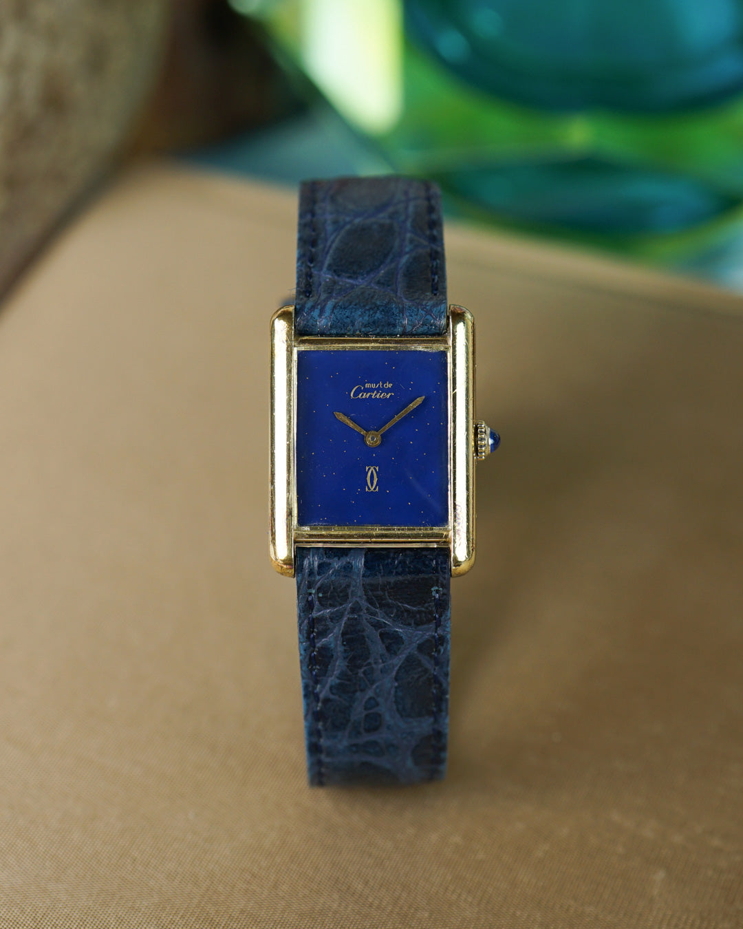 Cartier Tank Must de Cartier "lapis lazuli style" dial