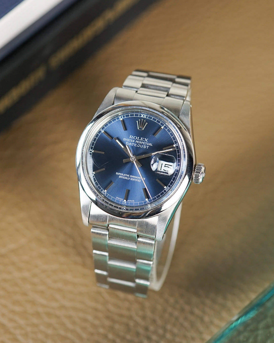 Rolex Datejust Cadran bleu réf. 16000