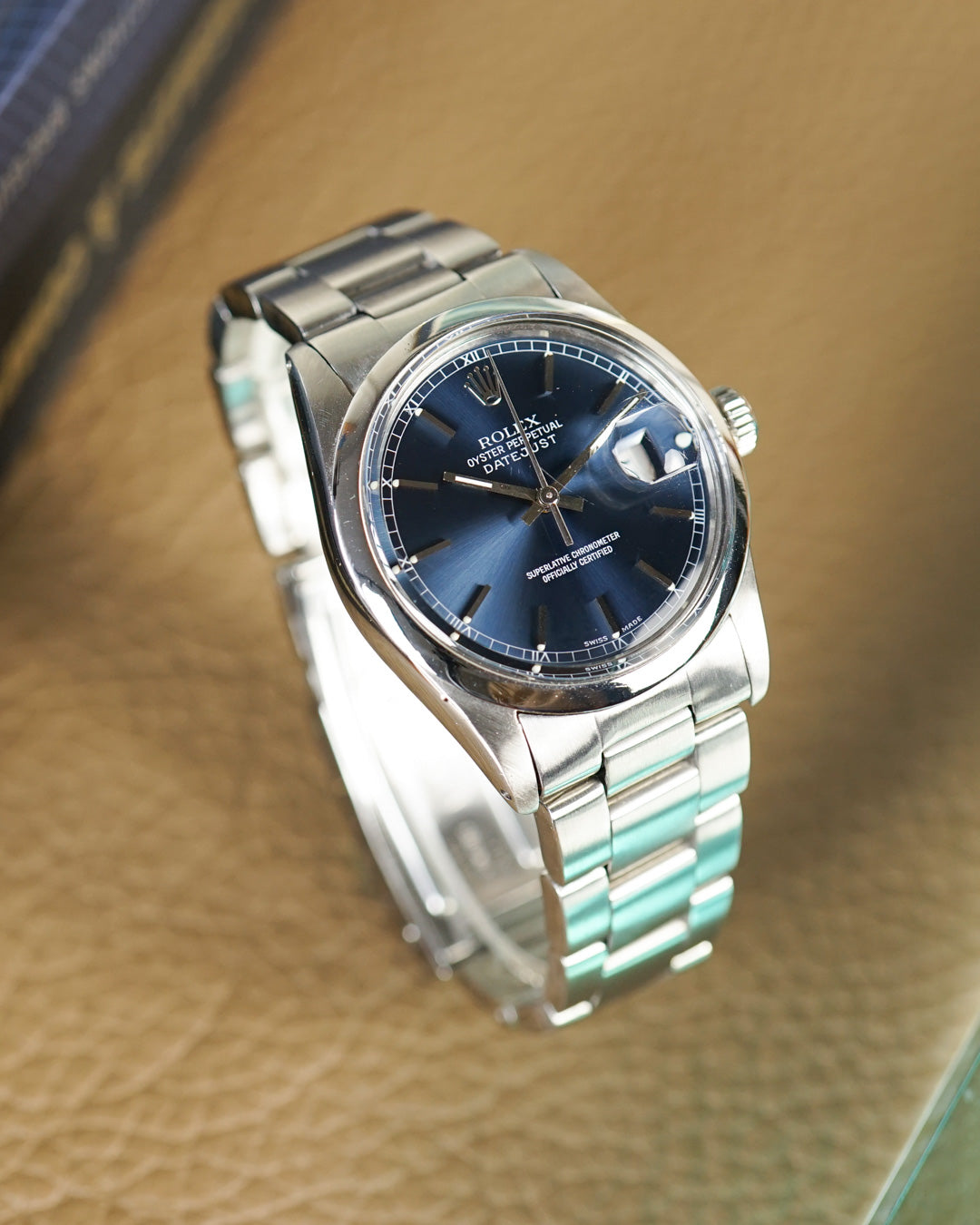 Rolex Datejust Cadran bleu réf. 16000