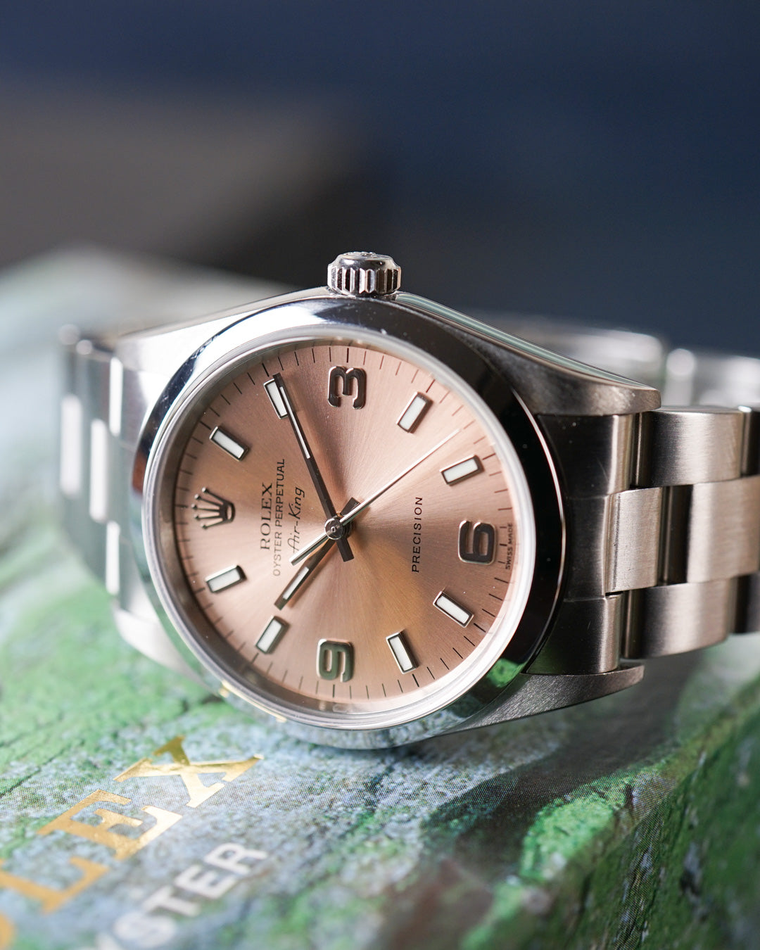 Rolex Air King ref. 14000M with salmon dial